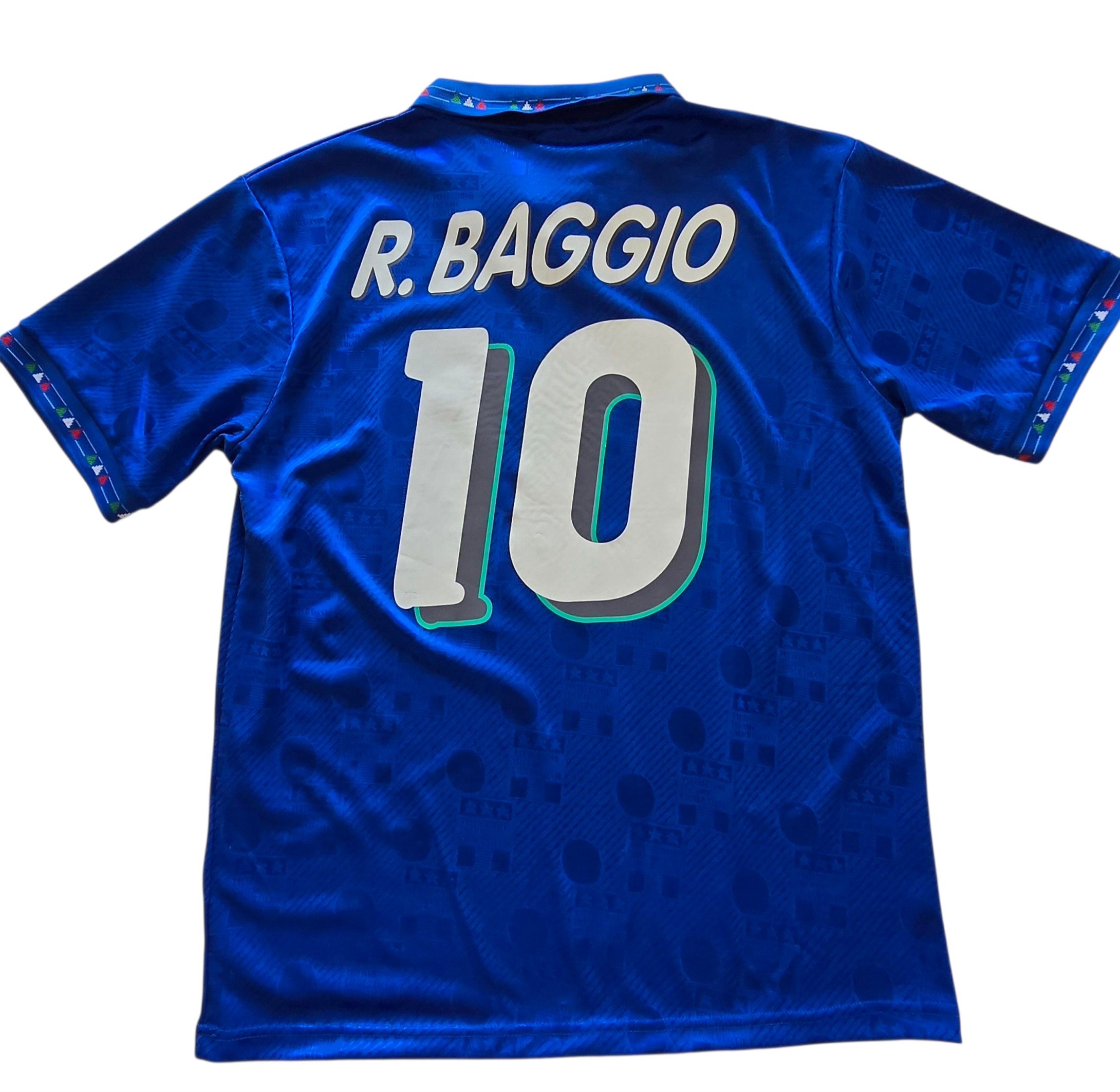 Baggio's Italy Replica Shirt, World Cup 1994 - Signed with