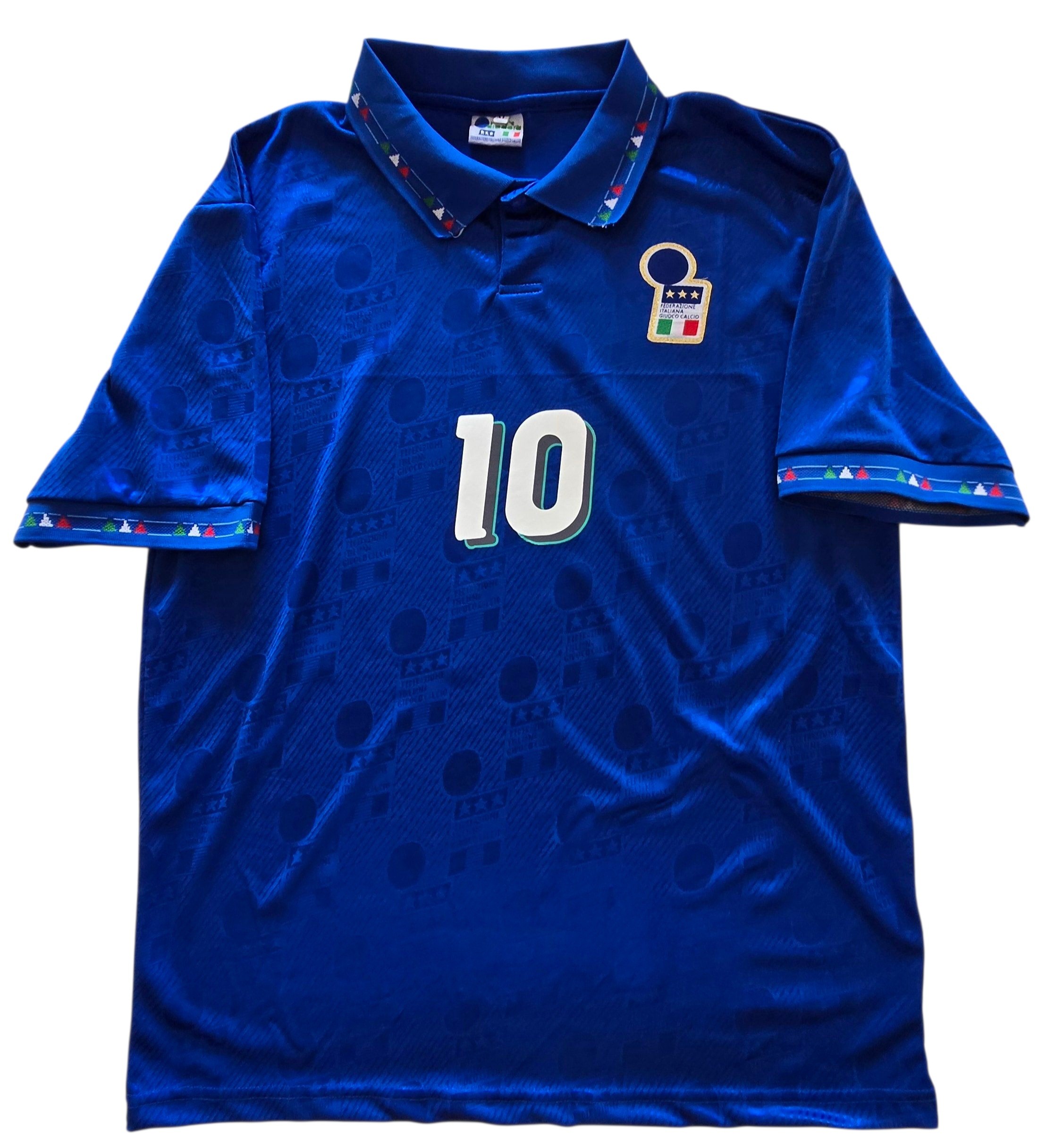 Baggio's Italy Replica Shirt, World Cup 1994 - Signed with