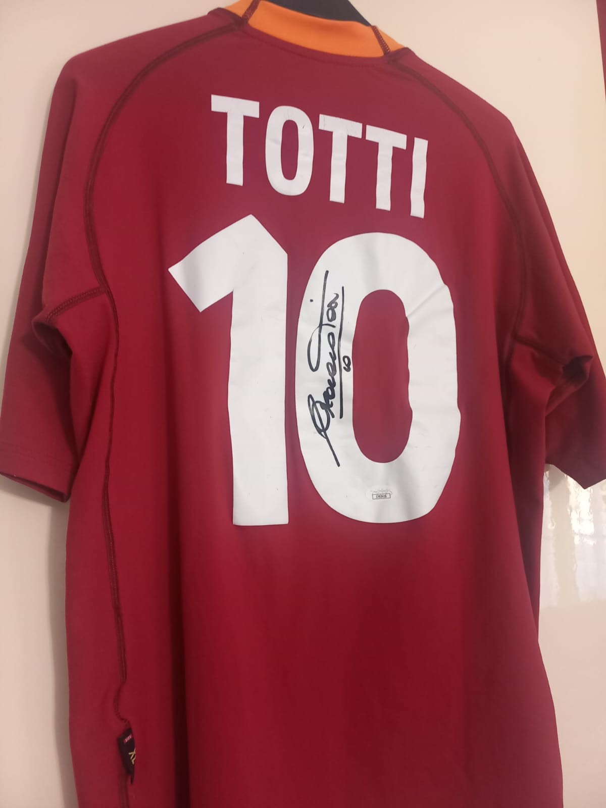 Totti's Roma Signed Official Shirt, 2000/01 - CharityStars
