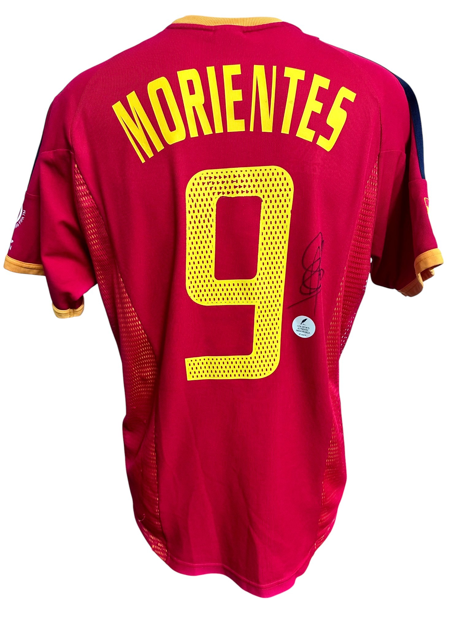 Morientes' Spain Signed Official Shirt, FIFA World Cup 2002