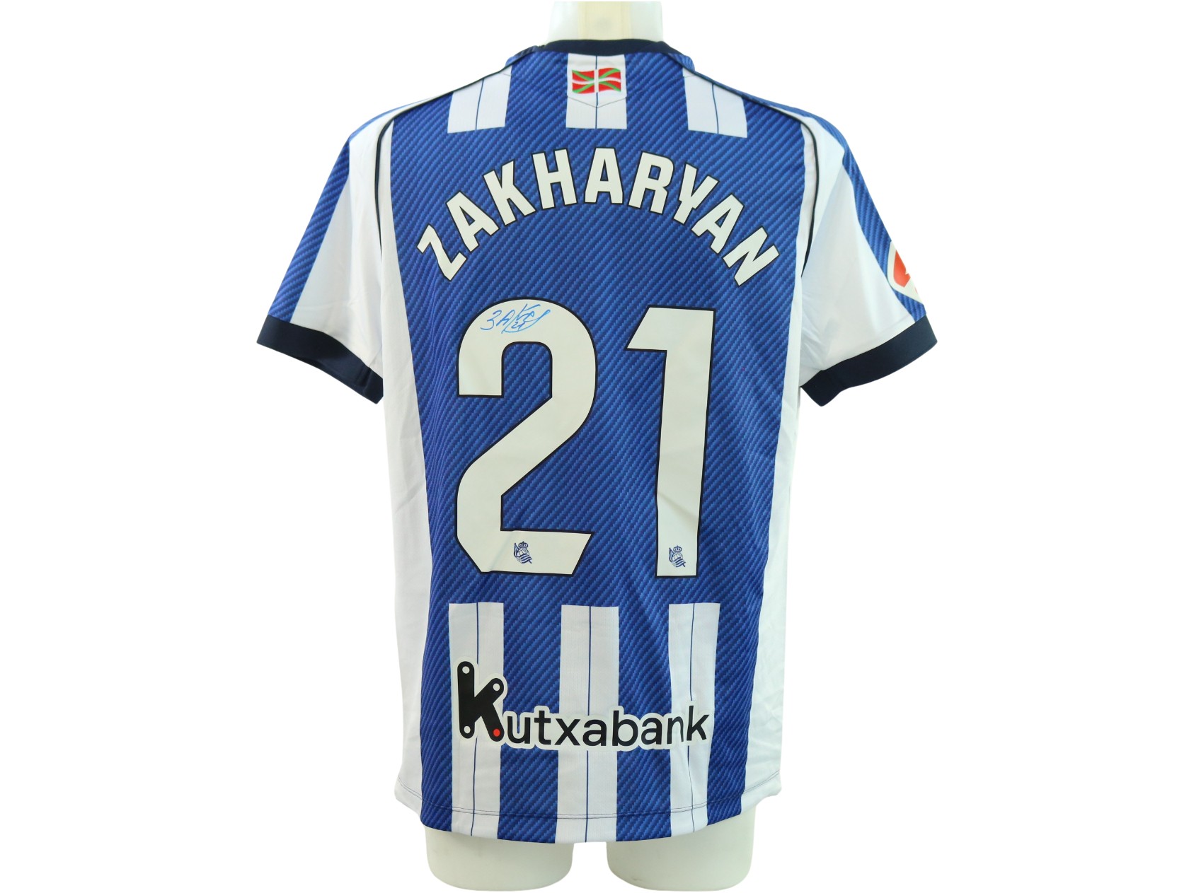 Zakharyan's Signed Unwashed Shirt, Real Sociedad vs Athletic