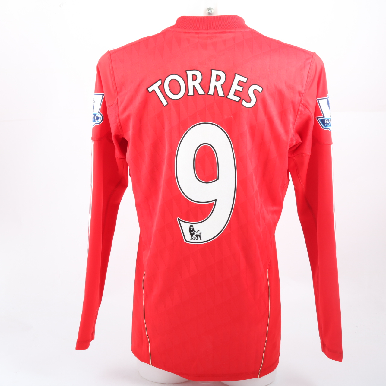 Torres Liverpool 2009 2010 MATCH WORN Black Jersey Shirt Camiseta L