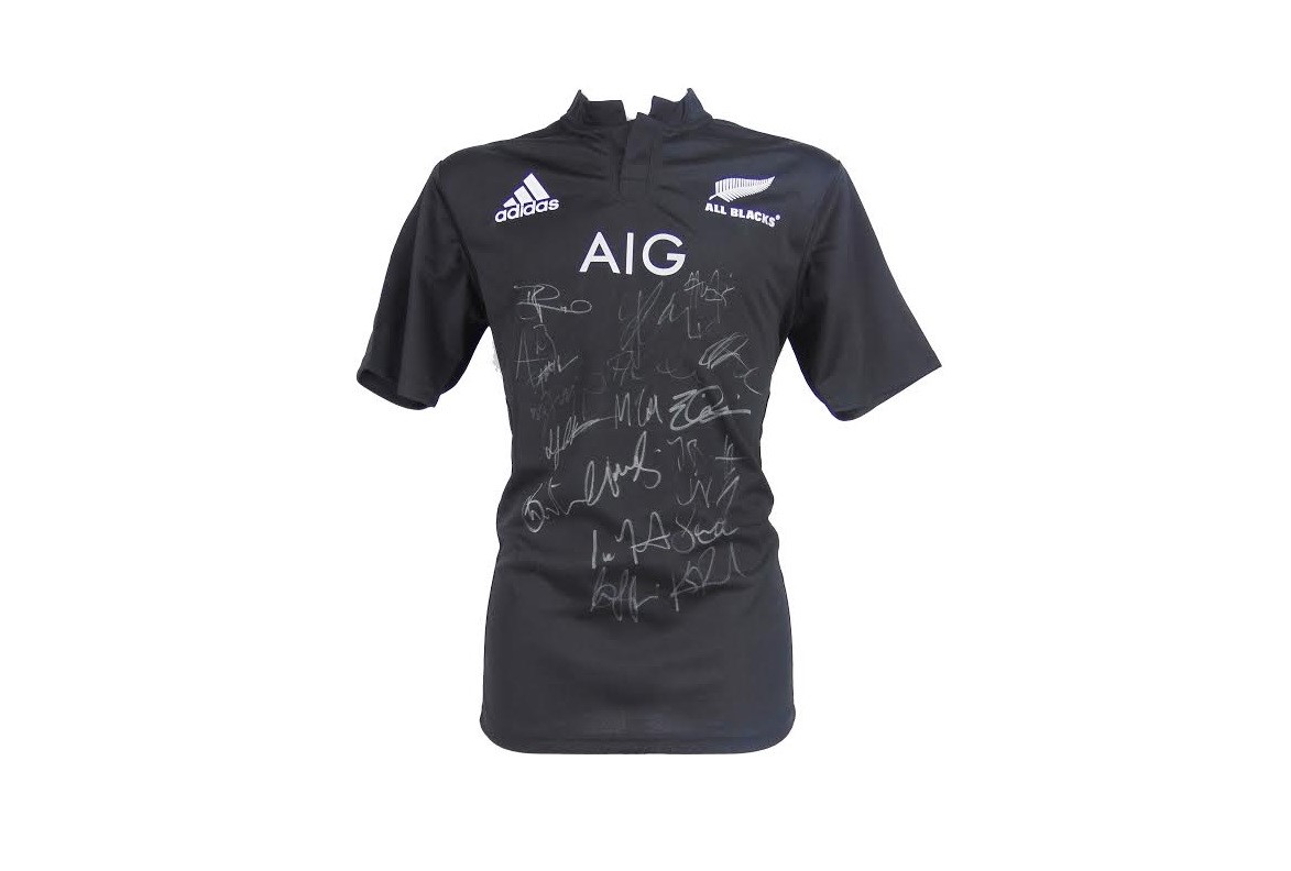New Zealand All Blacks Rugby Entire Team Signed Jersey Autograph Shirt