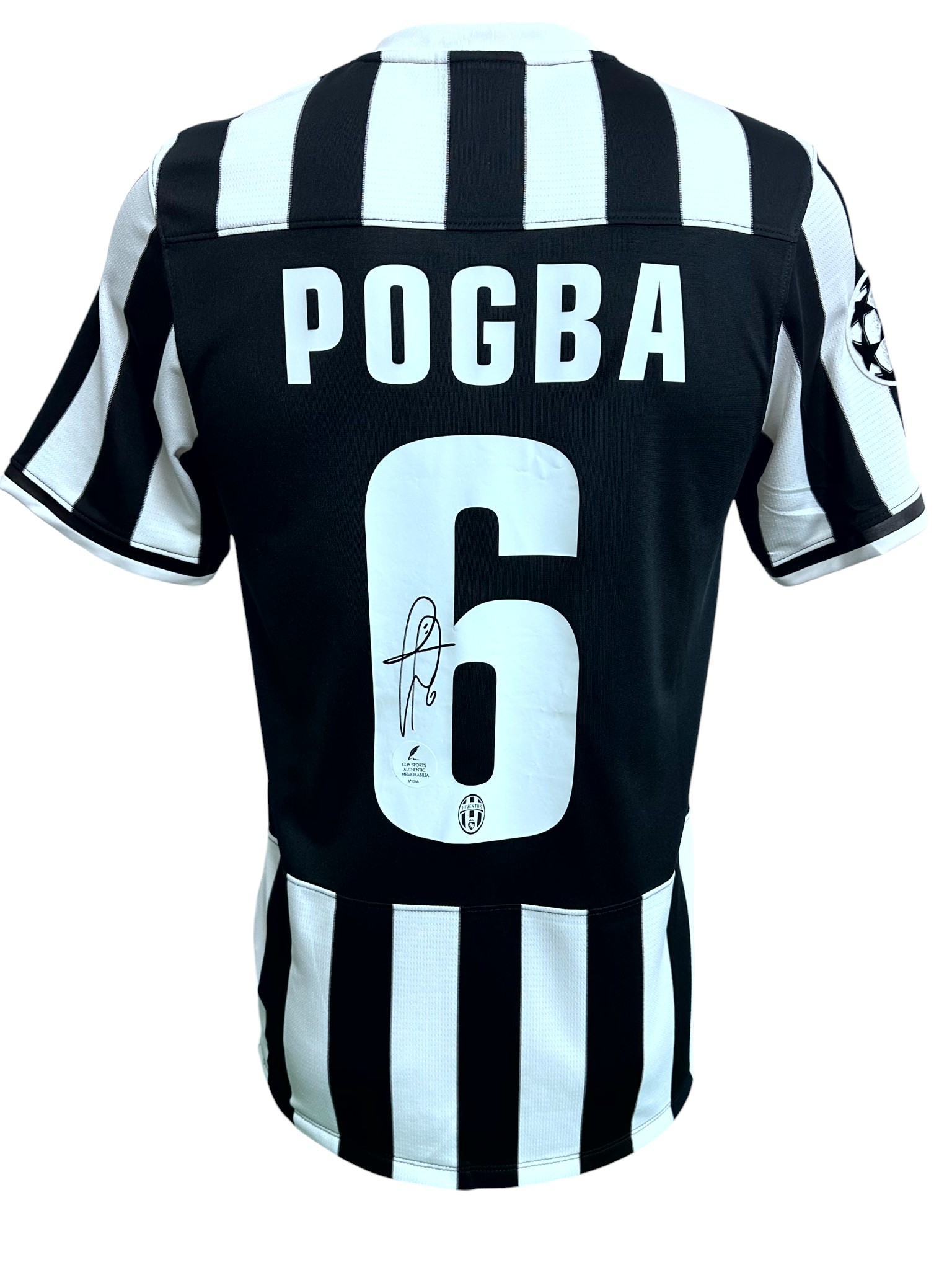 Pogba's Juventus Signed Official Shirt, UCL 2013/14 - CharityStars
