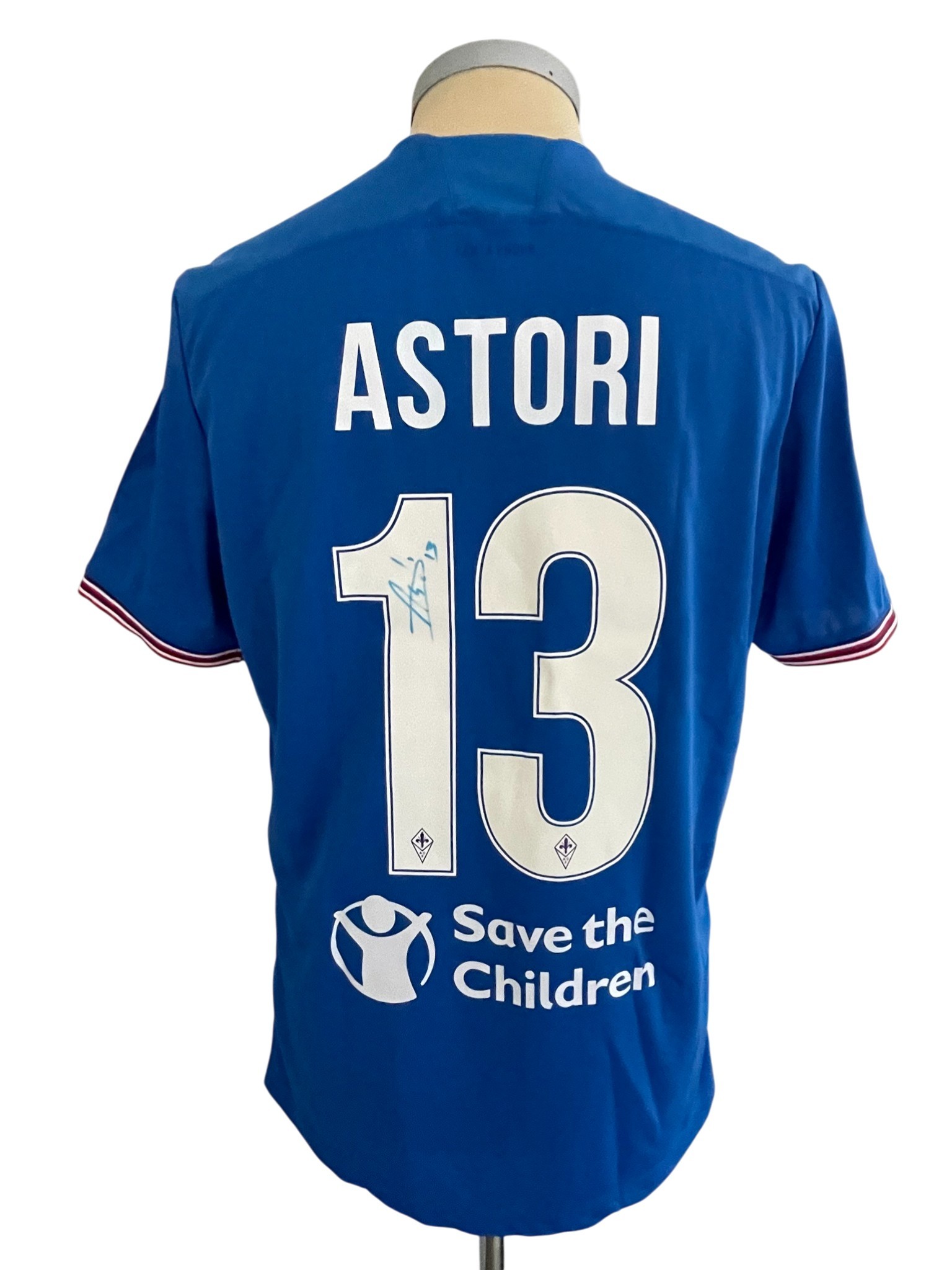 Astori's Signed Match-Worn Shirt, Benevento vs Fiorentina 2017