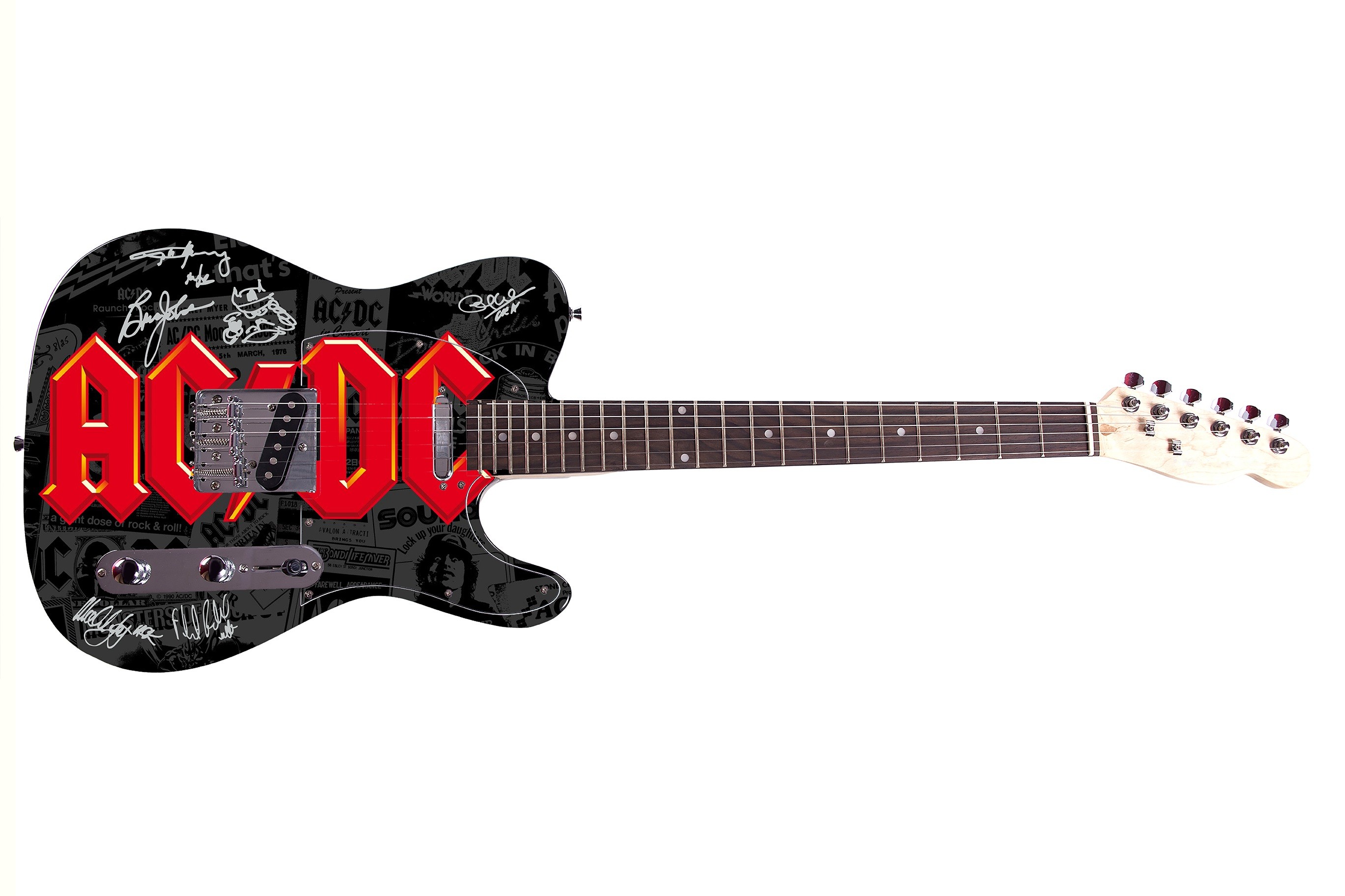 AC/DC Custom Graphics Guitar - CharityStars