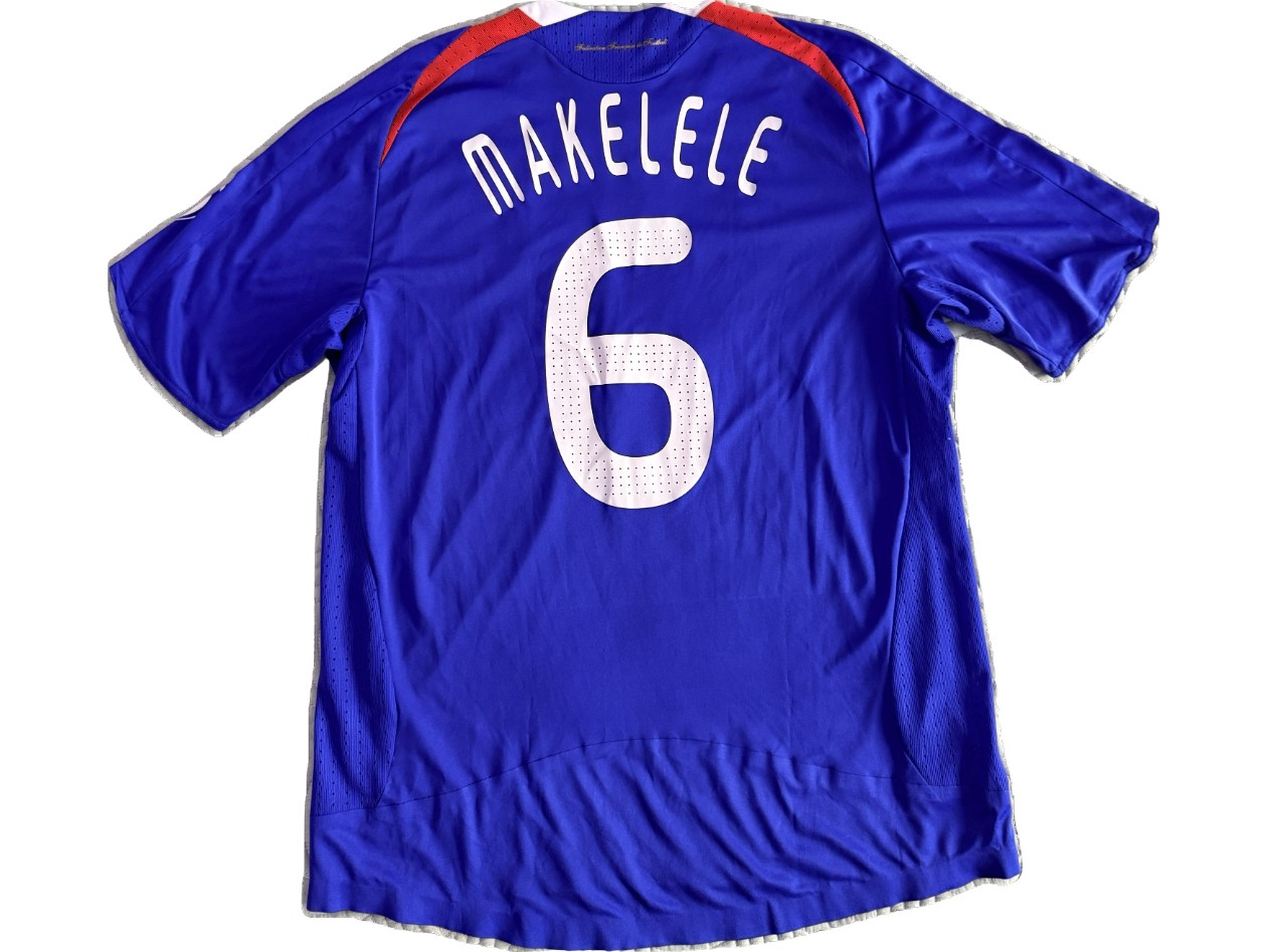  フランス代表 ユニフォーム 6番 makelele サイン入り Makelele's France 2008 Match Issued Shirt - Realsociedad