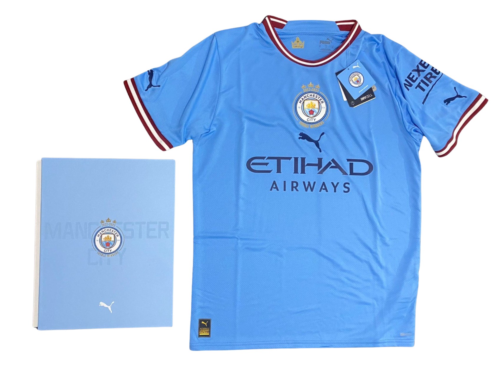 Manchester City Commemorative Shirt, 2022/23 - Treble Winners