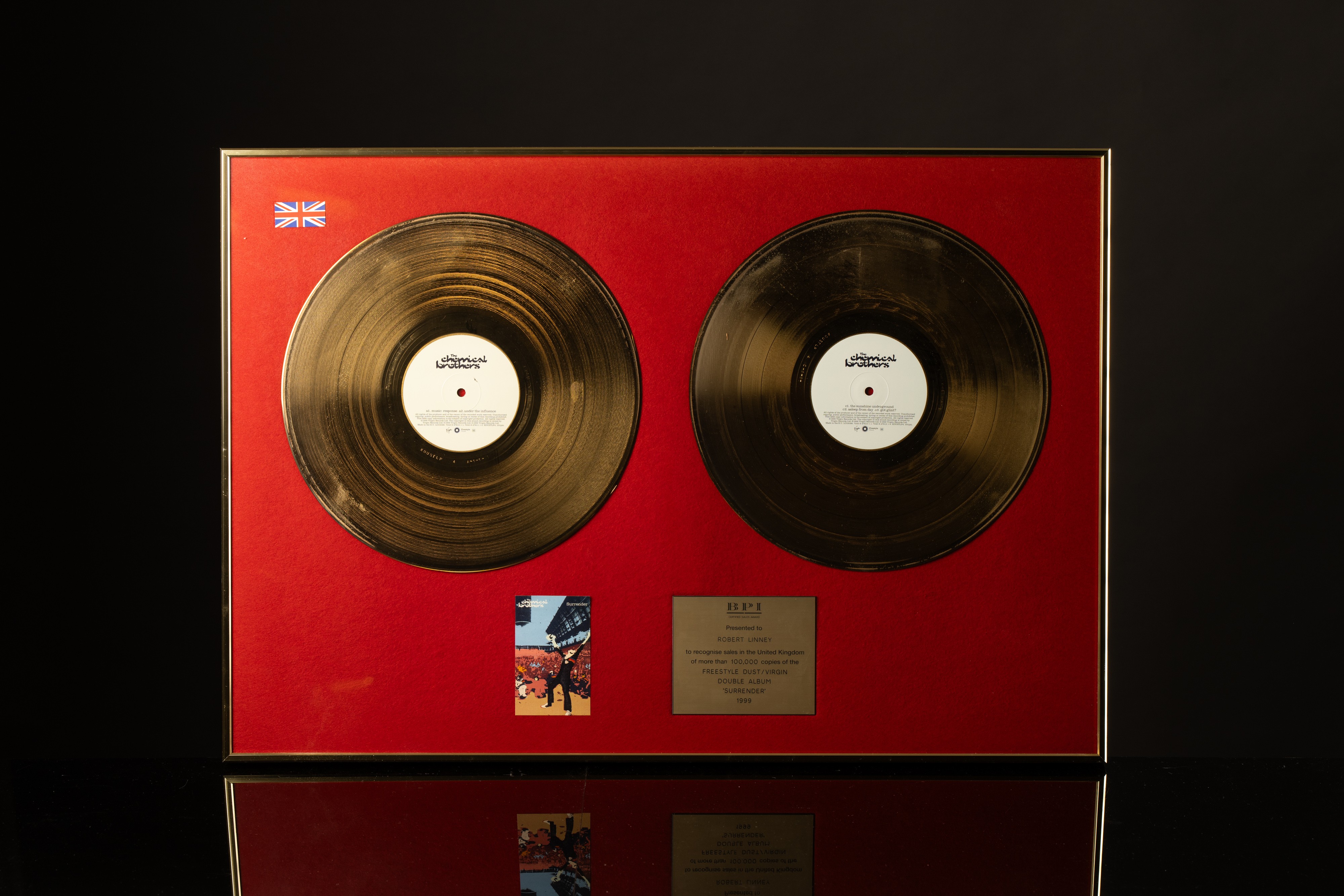 The Chemical Brothers' Surrender Gold Disc - CharityStars