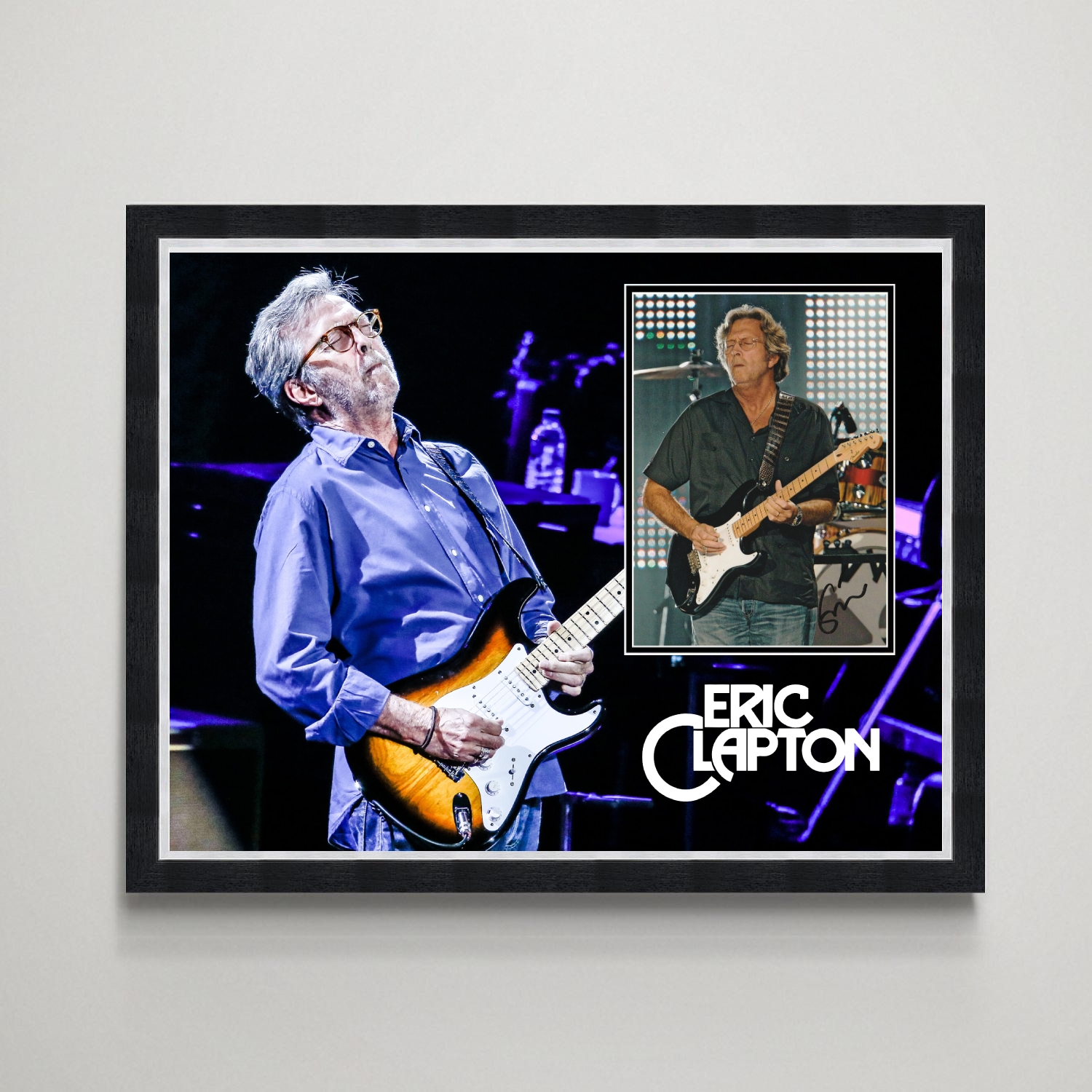 Eric Clapton Signed Display - CharityStars