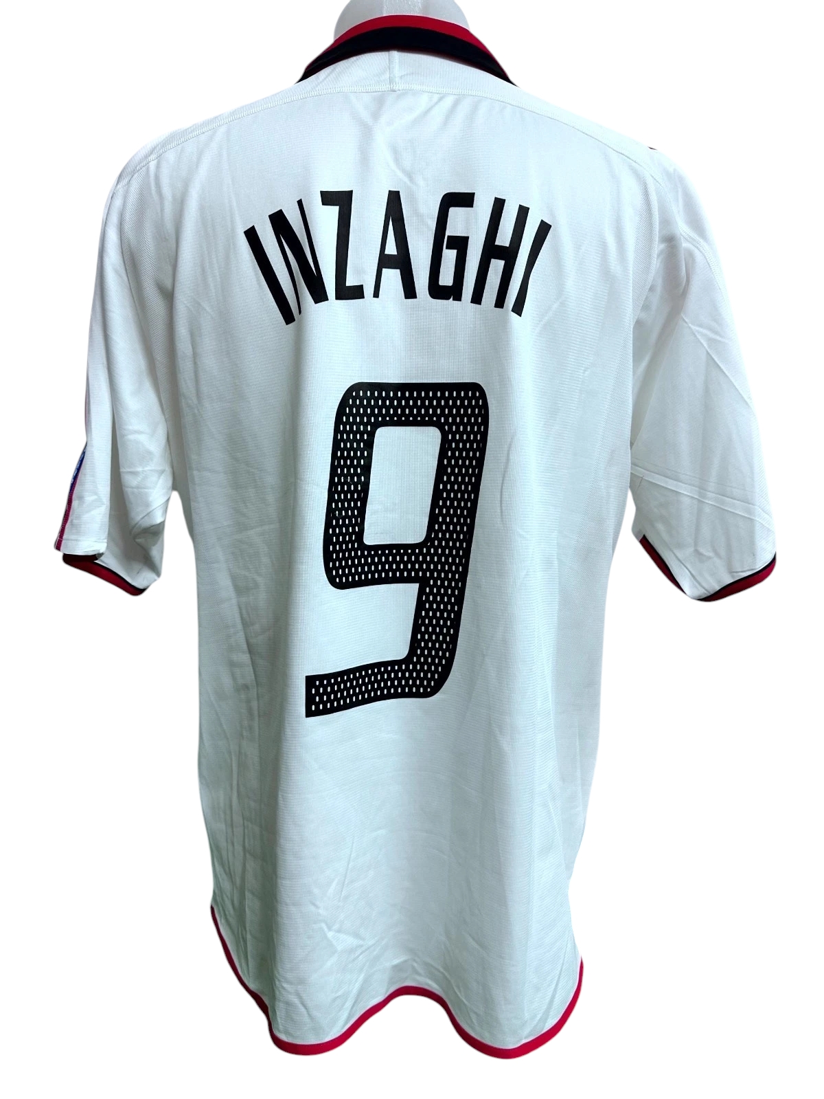 Inzaghi's Match-Issued Shirt, Milan vs Porto UEFA Supercup Final