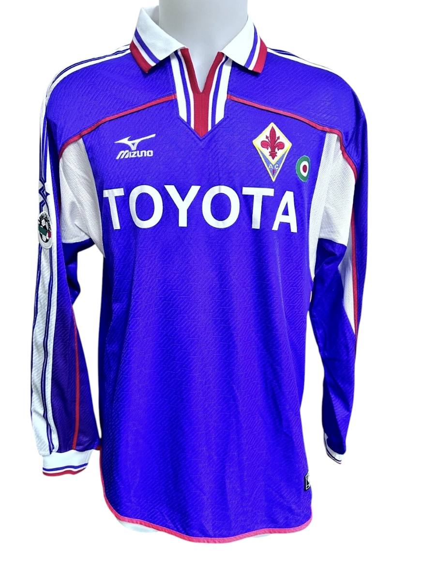 Chiesa's Fiorentina Match-Worn Shirt, 2001/02 - CharityStars