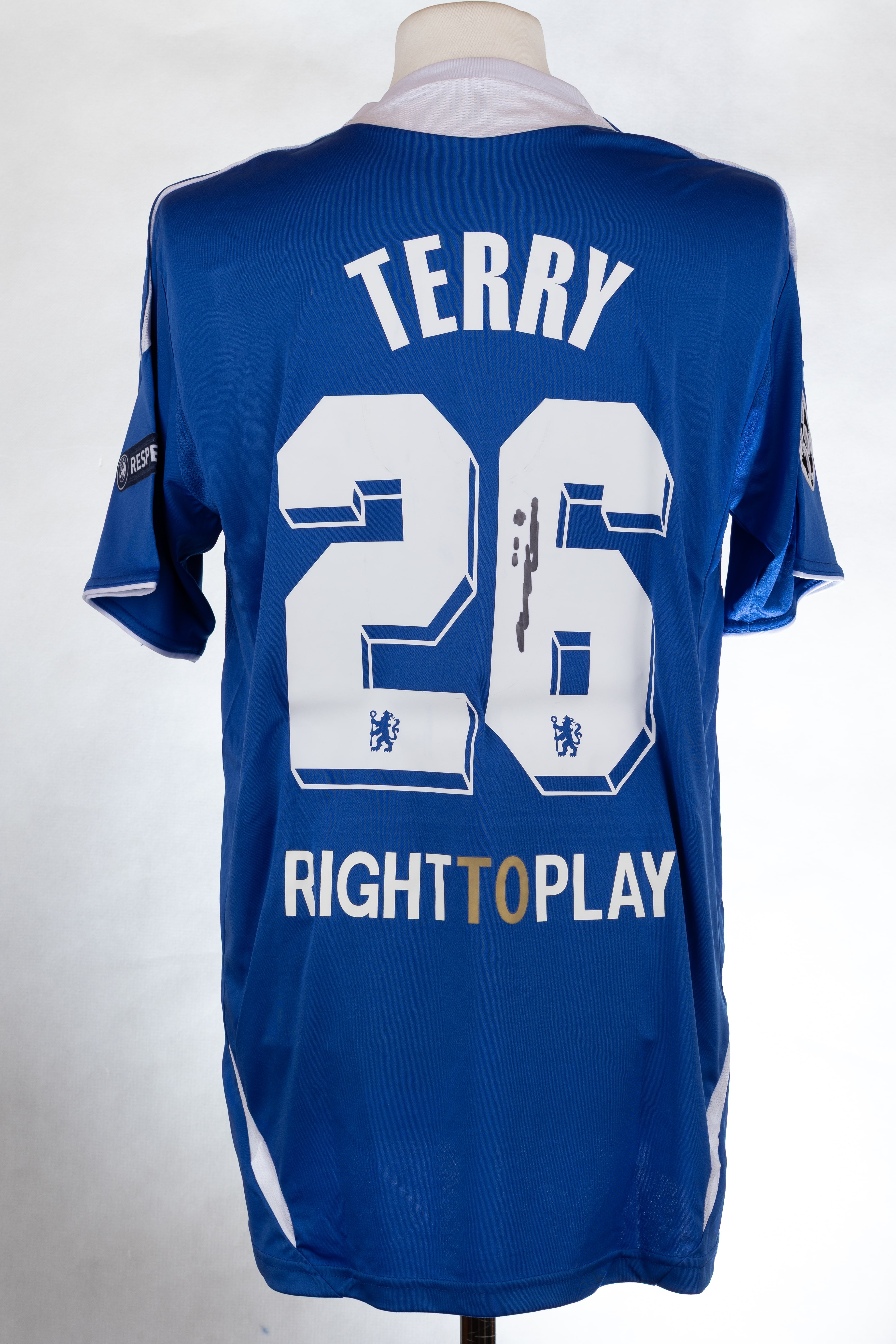 John Terry's Chelsea 2012 Signed Shirt in a Deluxe High-Quality