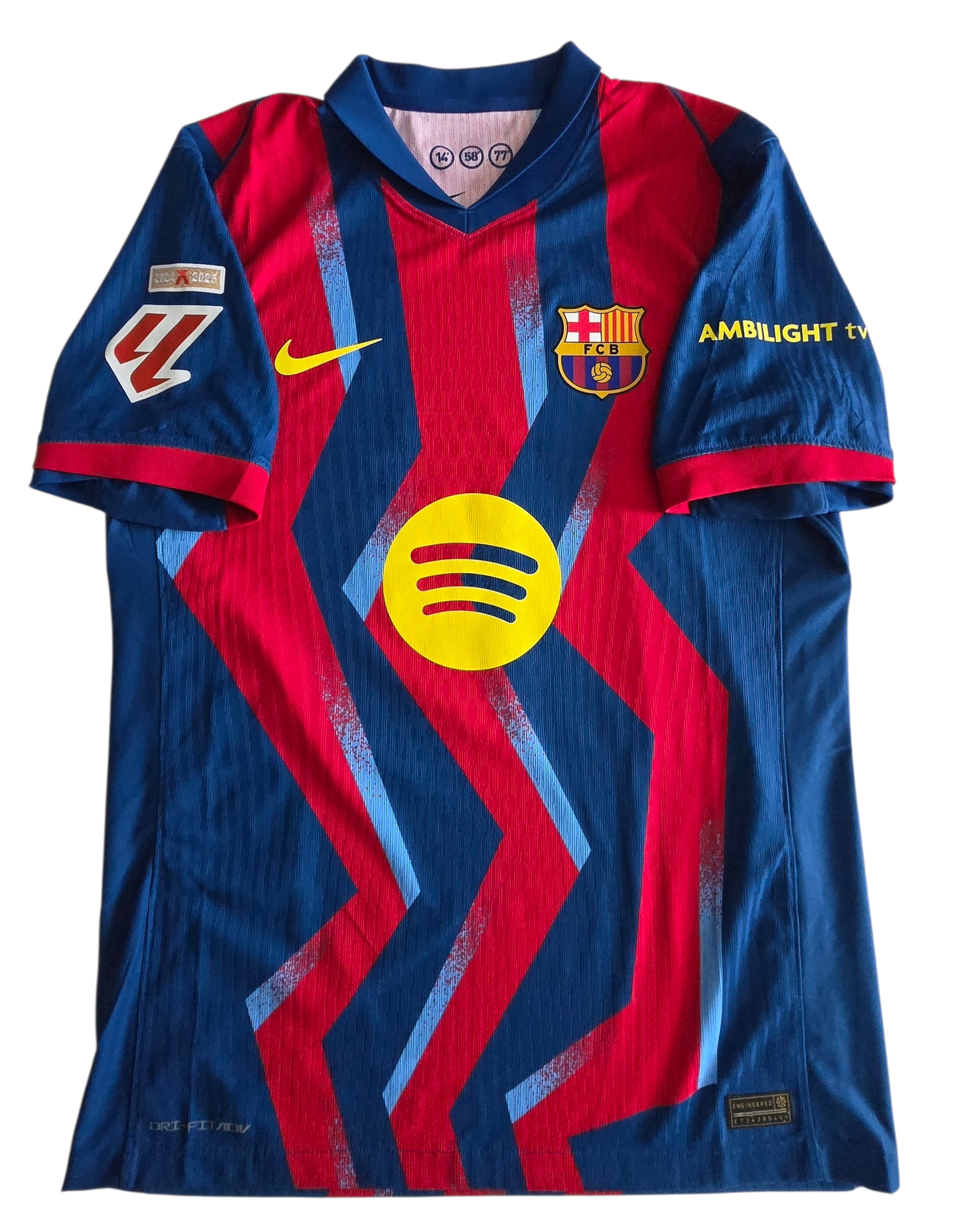 Yamal's Barcelona Signed Match-Issued Special Shirt, 2025/26 - AC