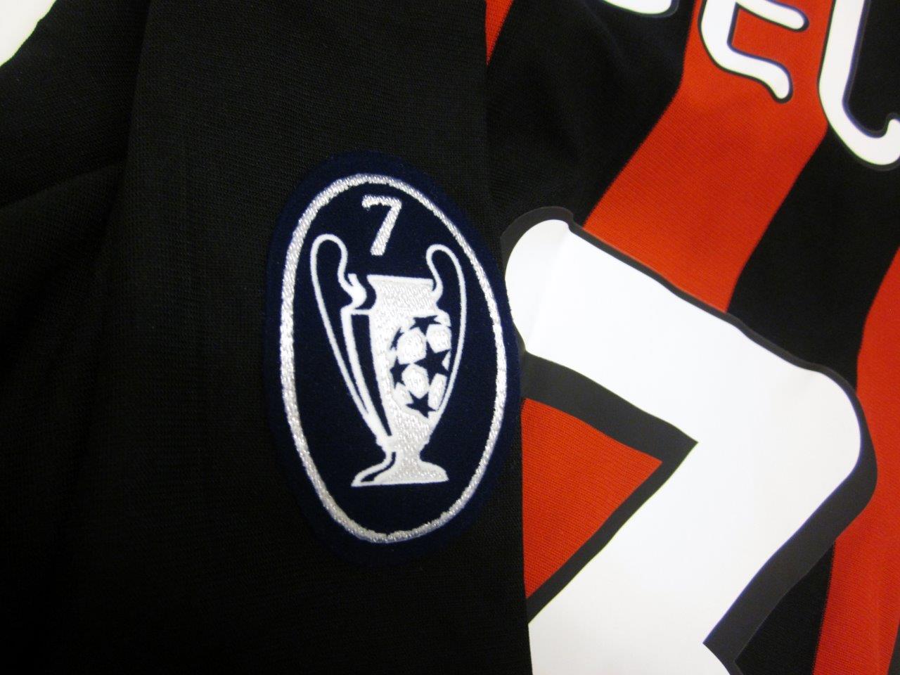 Beckham's AC Milan Match-Issue/Worn Shirt, UCL 2009/2010 - CharityStars