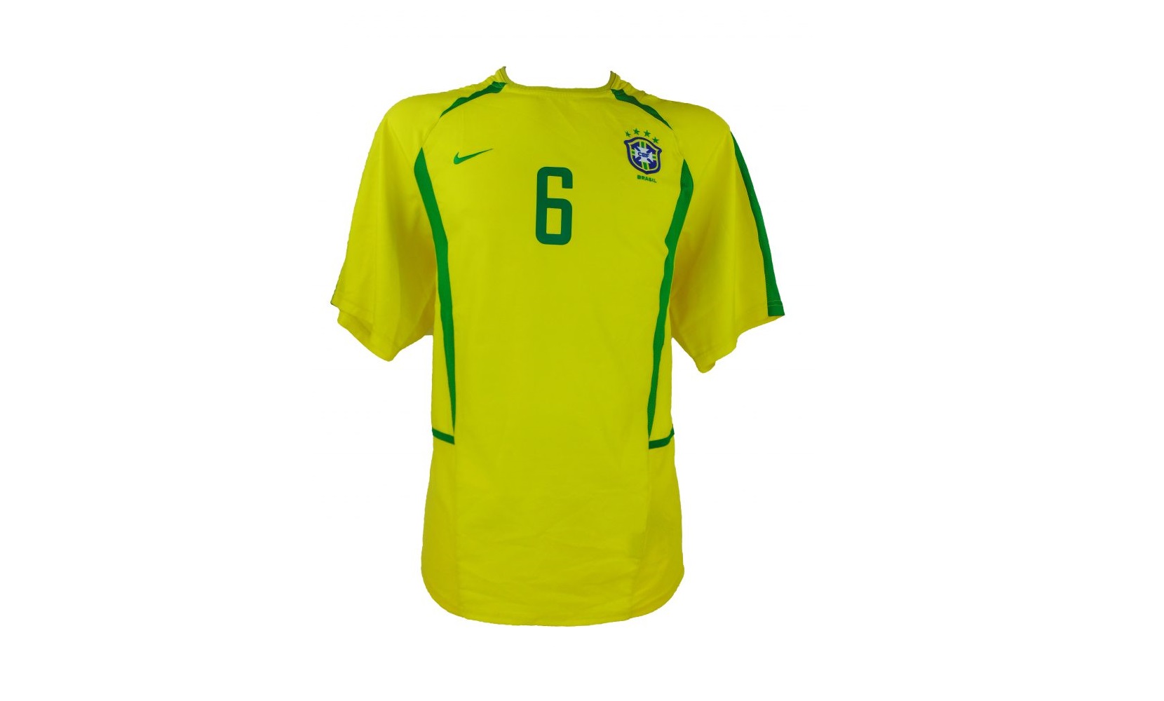 Brazil 2002 Home Shirt #9 Ronaldo - Online Shop From Footuni Japan