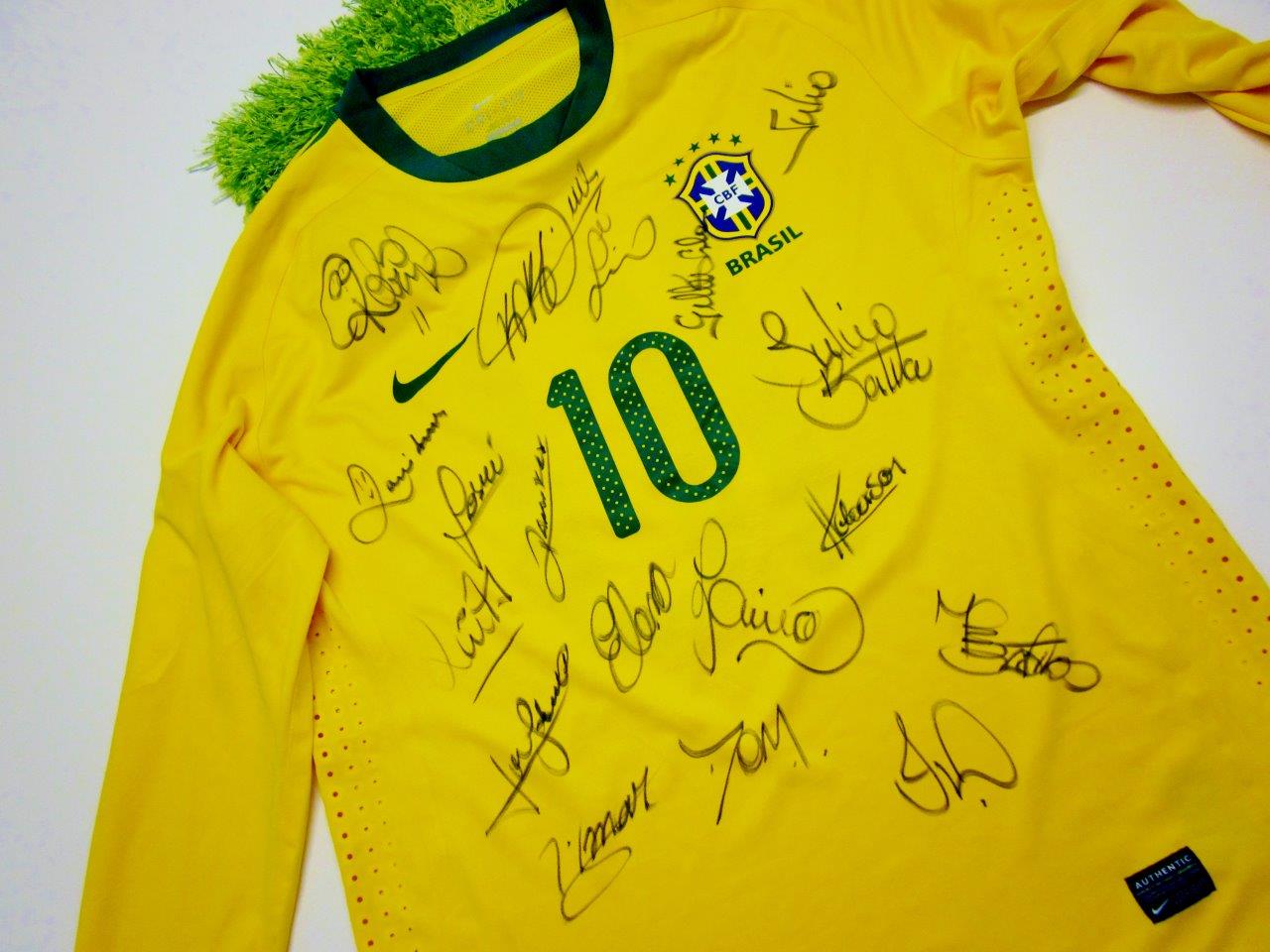 Kaka's Official Brazil Signed Shirt, 2002 - CharityStars