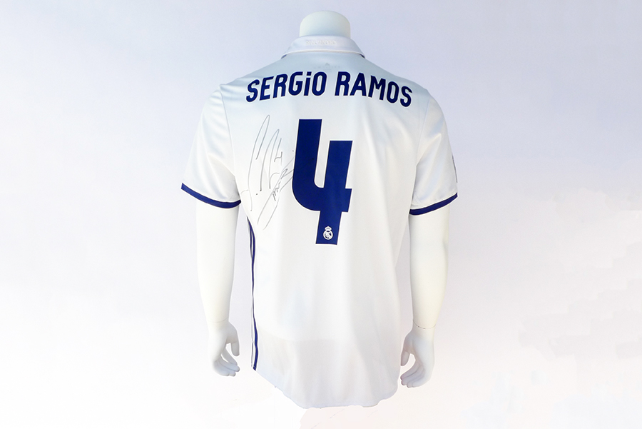 Charitybuzz: Sergio Ramos Autographed Real Madrid Jersey