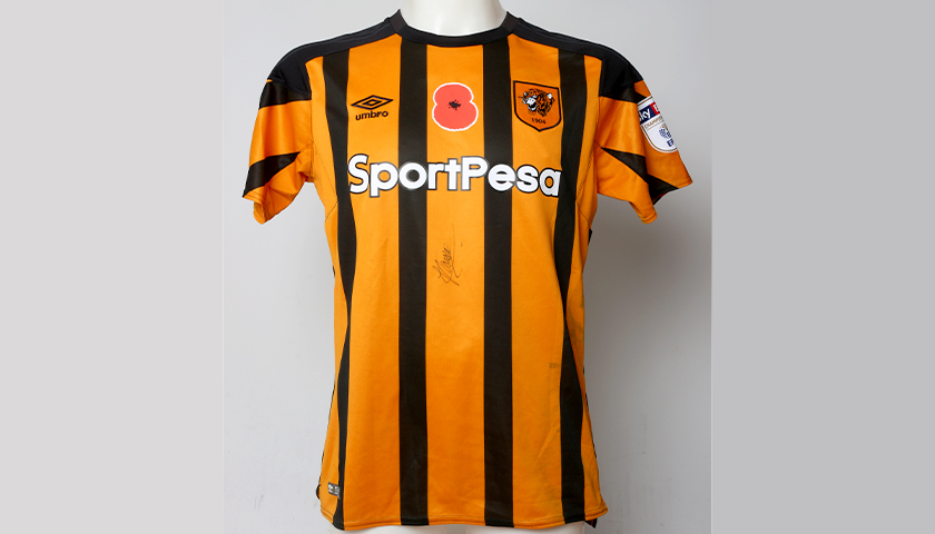 Match-Worn Poppy Shirt Signed by Hull City's Fikayo Tomori - CharityStars