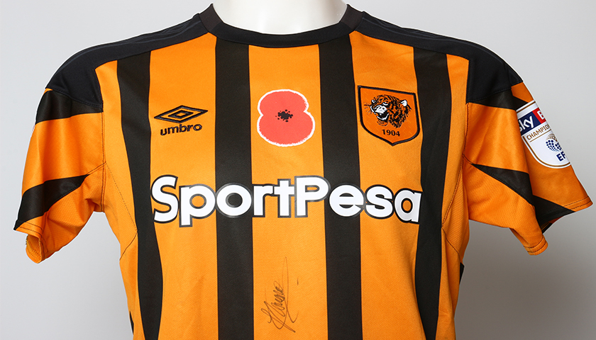 Match-Worn Poppy Shirt Signed by Hull City's Fikayo Tomori - CharityStars