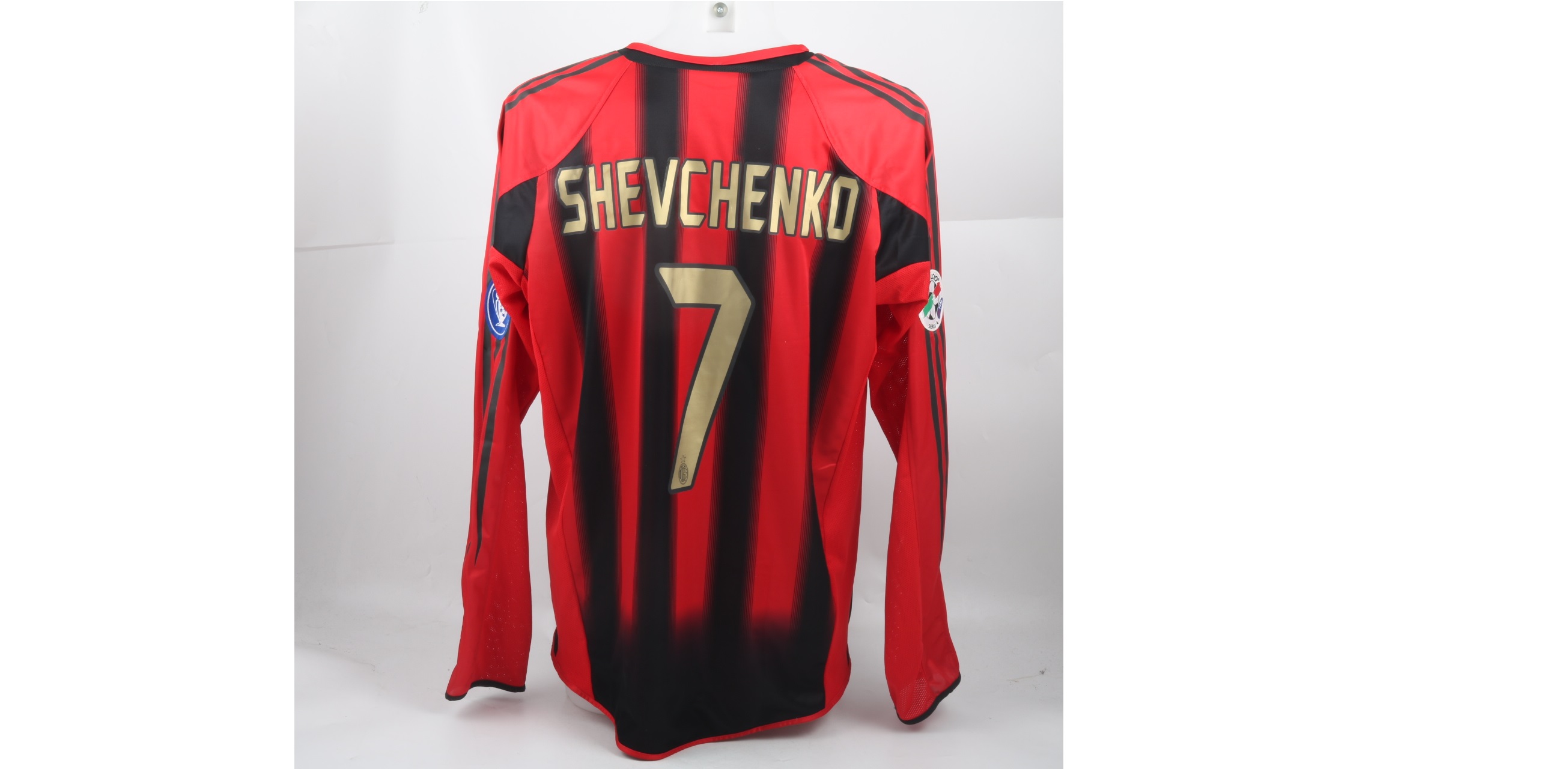 Shevchenko's Match-Issued/Worn Milan Shirt, Serie A 2001/02 CharityStars