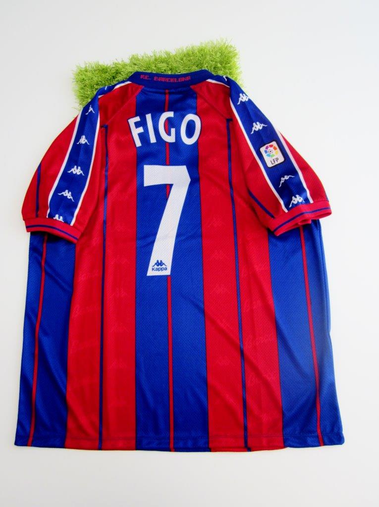 bulto Sastre Teoría de la relatividad FIgo match issued/worn shirt, Barcelona, Liga Espanola 1998/1999 -  CharityStars