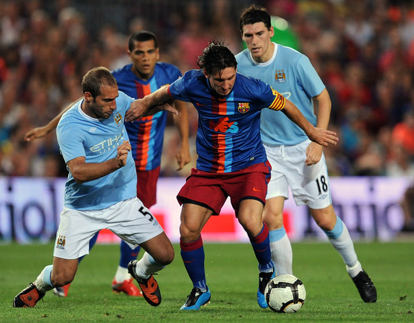 Lionel Messi's Barcelona Match-Worn 50th Gamper Trophy Shirt - CharityStars