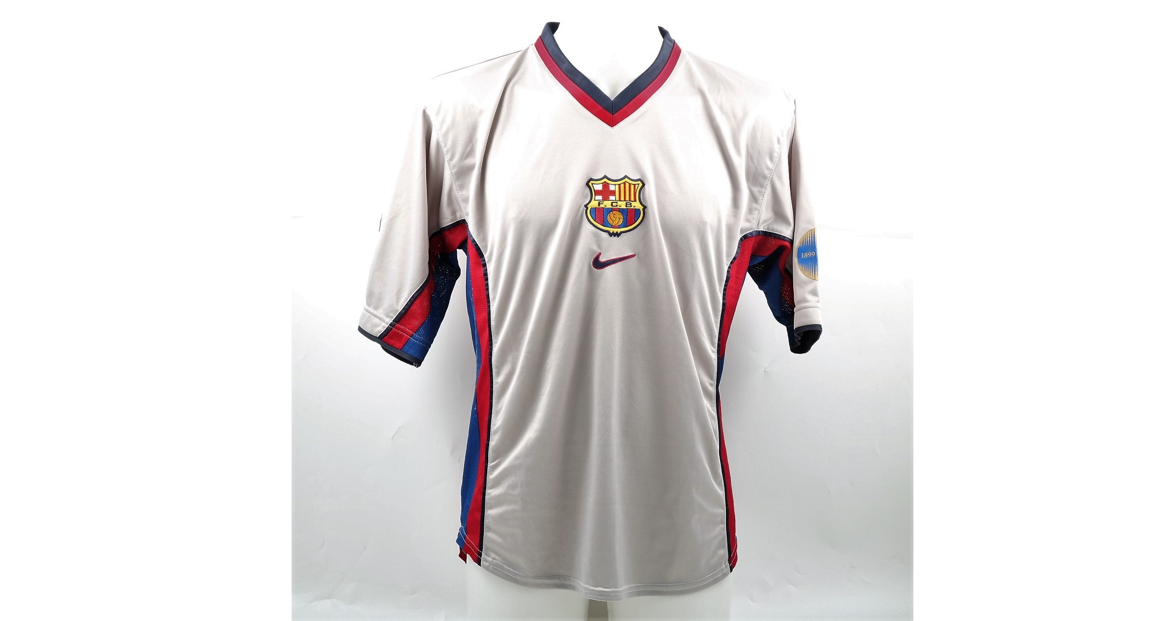 De La Peña's Official Barcelona Signed Shirt, 1997/98 - CharityStars