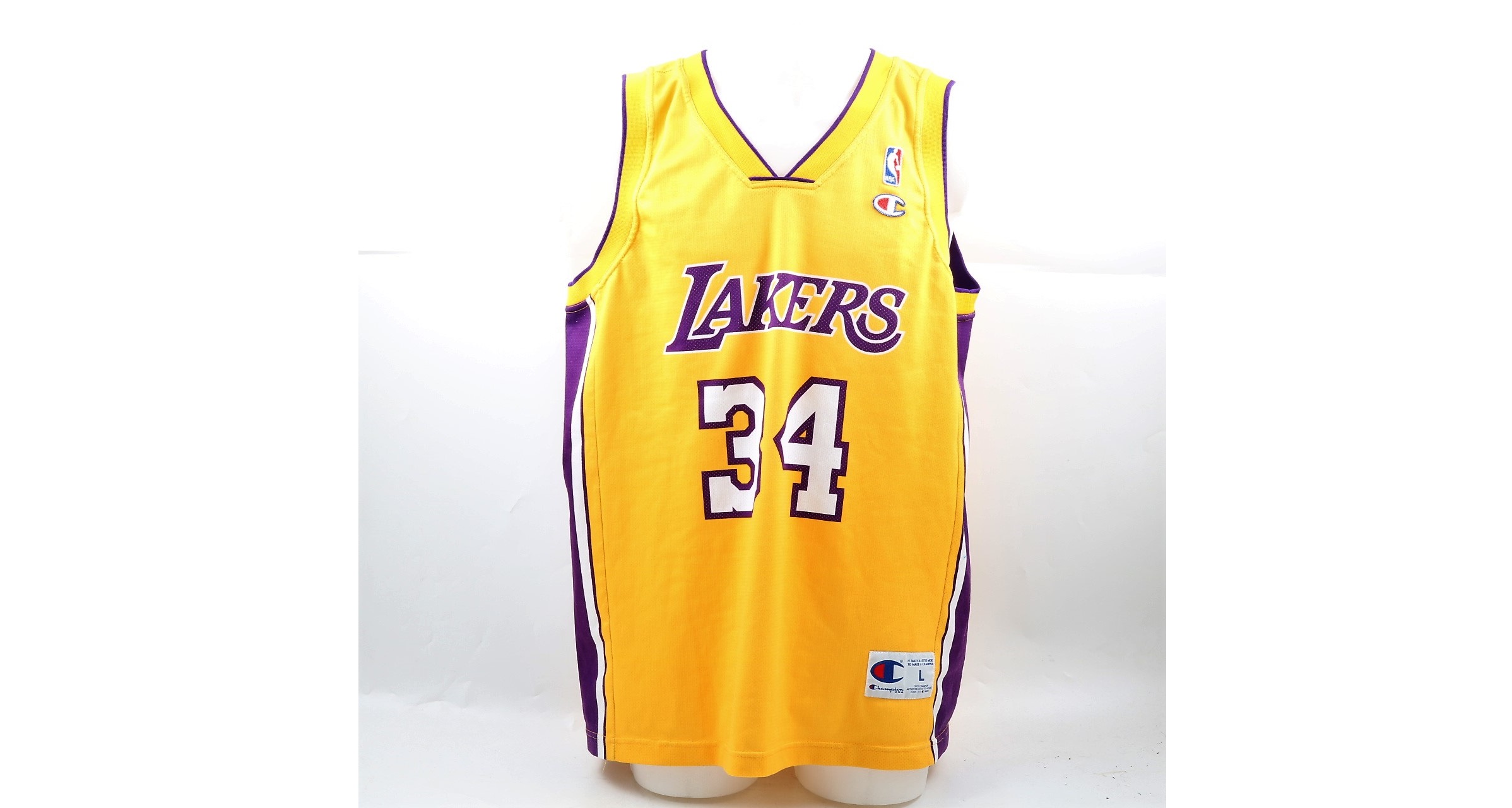 Shaquille O'Neal Signed Gold Swingman Jersey - CharityStars