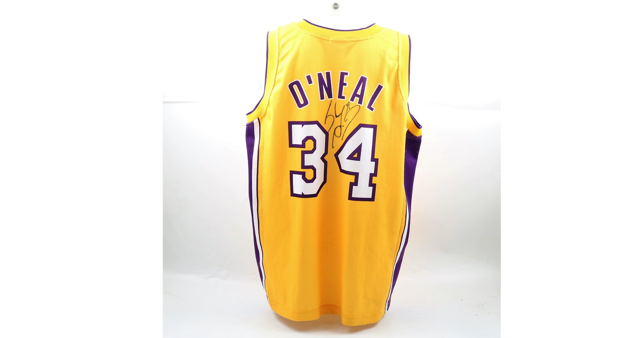 Shaquille O'Neal Signed Gold Swingman Jersey - CharityStars