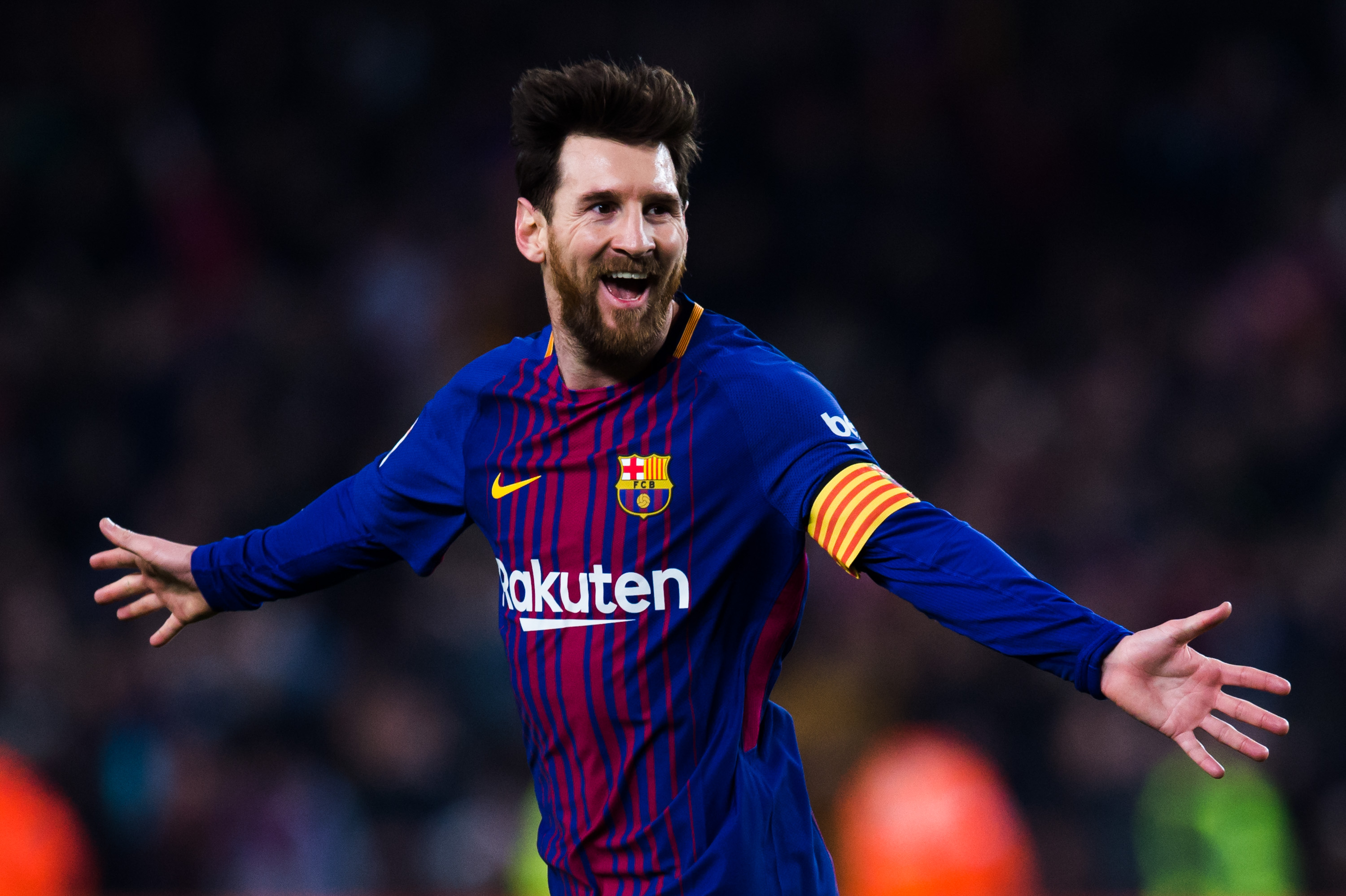 Messi's Barcelona Match-Issue / Worn Liga 2017/18 Shirt - CharityStars