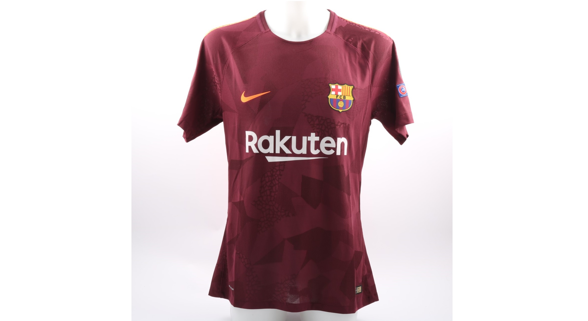 Messi's Barcelona Match-Issue / Worn Liga 2017/18 Shirt - CharityStars