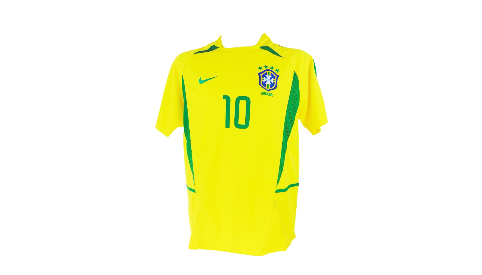 Brazil 2002 Home Shirt #9 Ronaldo - Online Shop From Footuni Japan