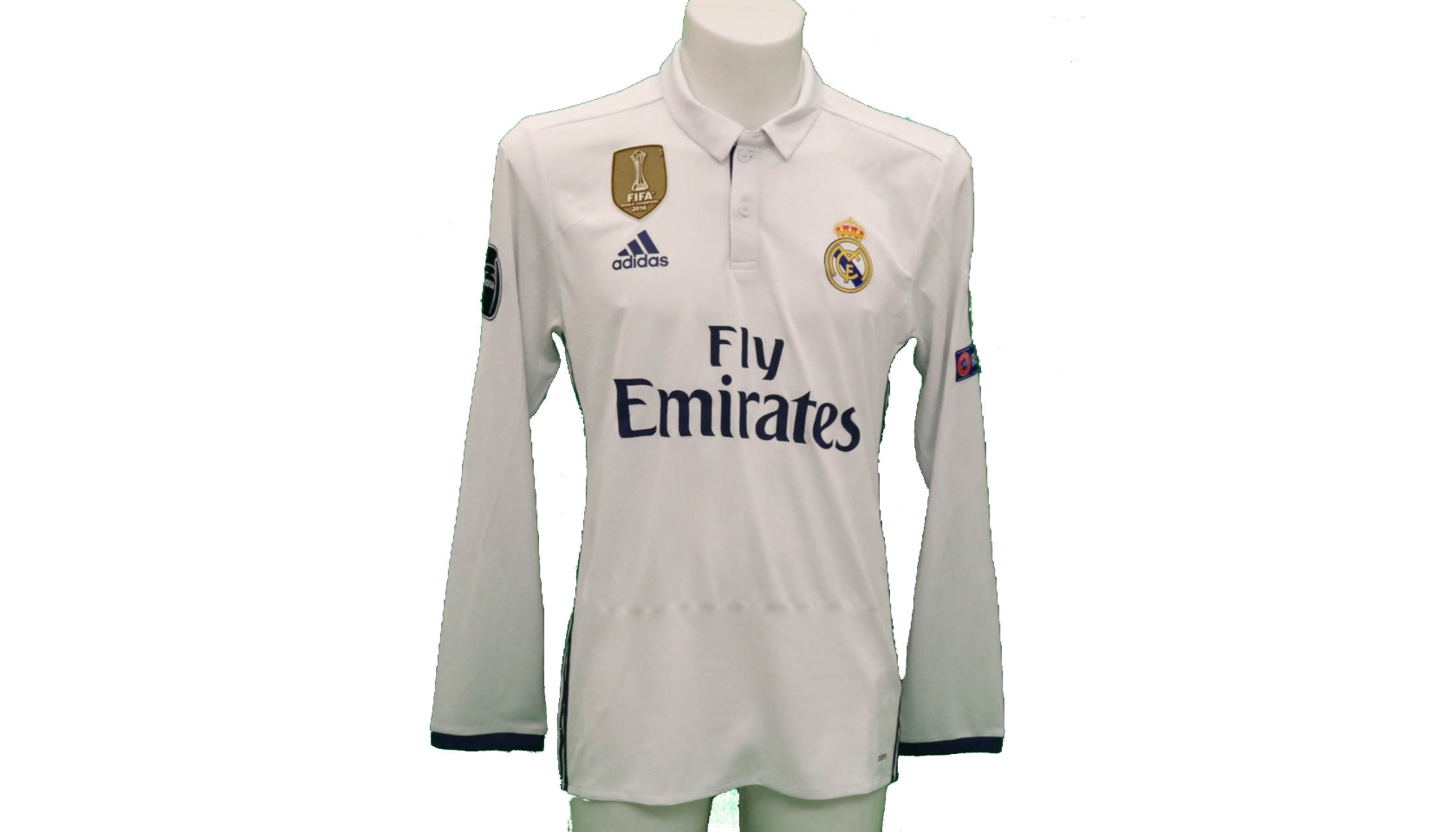 ADIDAS GARETH BALE REAL MADRID FIFA PATCH HOME JERSEY 2016/17. –