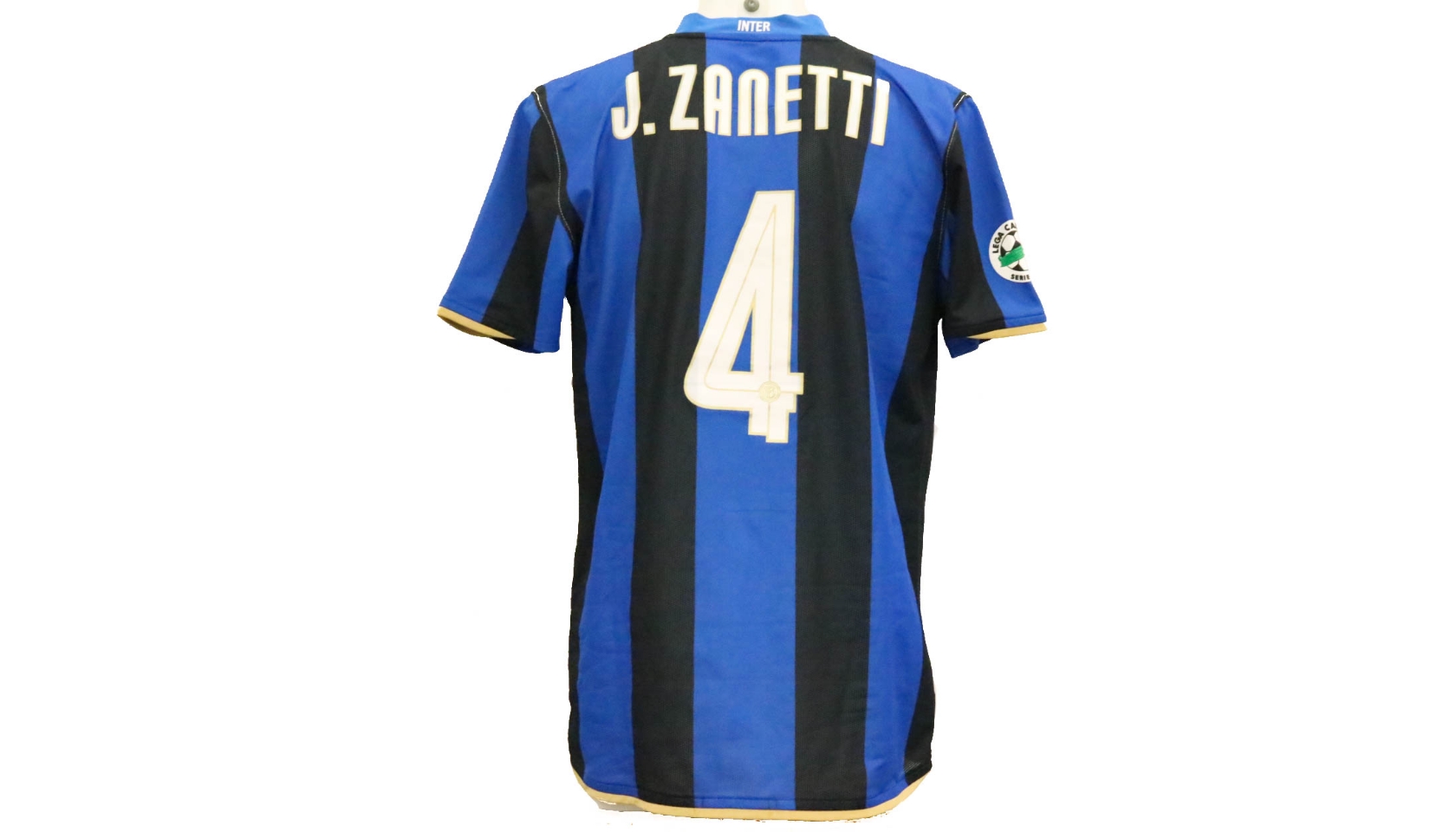 Zanetti's Inter Match-Issue/Worn Shirt, Serie A 2008/09 - CharityStars