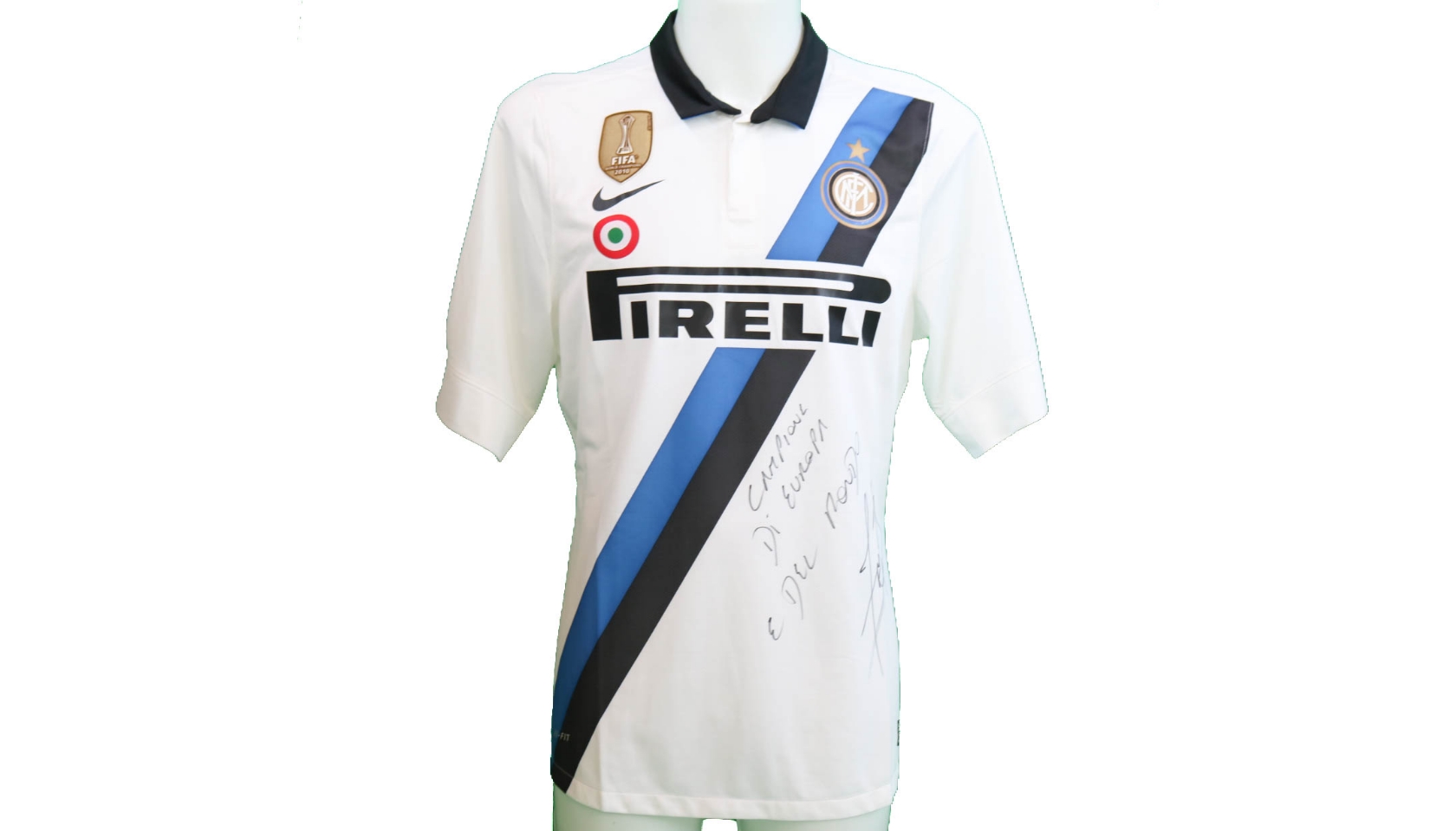 Charitybuzz: Exclusive Inter Milan Match Jersey Signed by Javier Zanetti