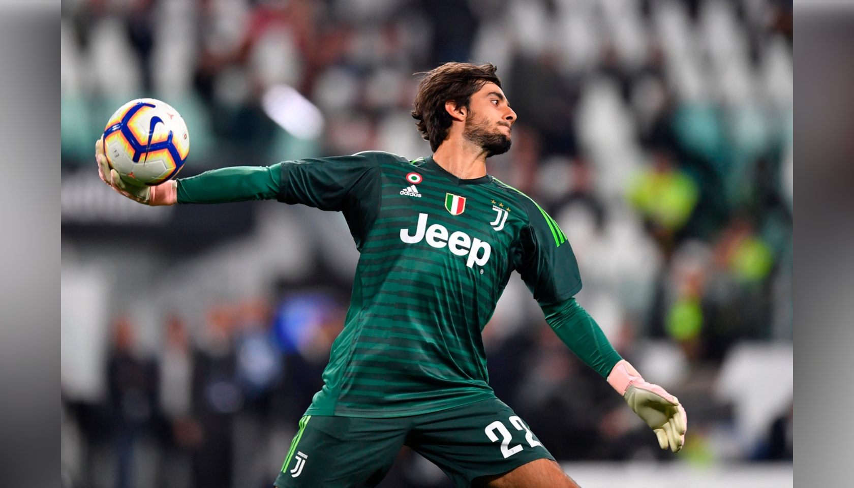 2018 2019 Juventus Adidas goalkeeper jersey Perin 22