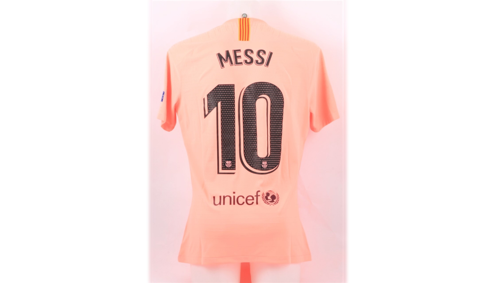 Messi's Barcelona Match-Issue Shirt, UCL 2018/19 - CharityStars