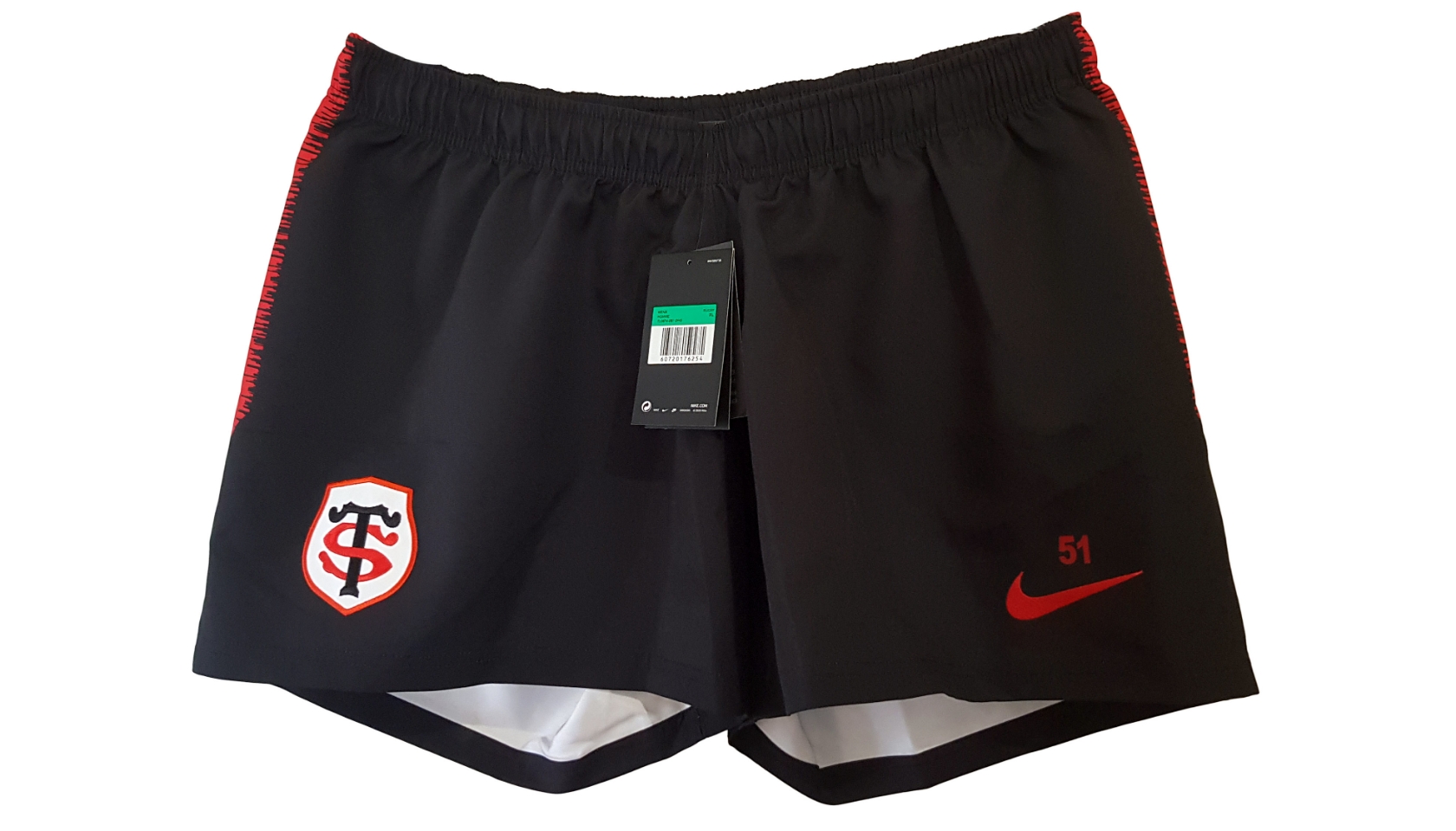 Stade Toulousain Rain Jacket Worn by Ghiraldini Rugby Shorts