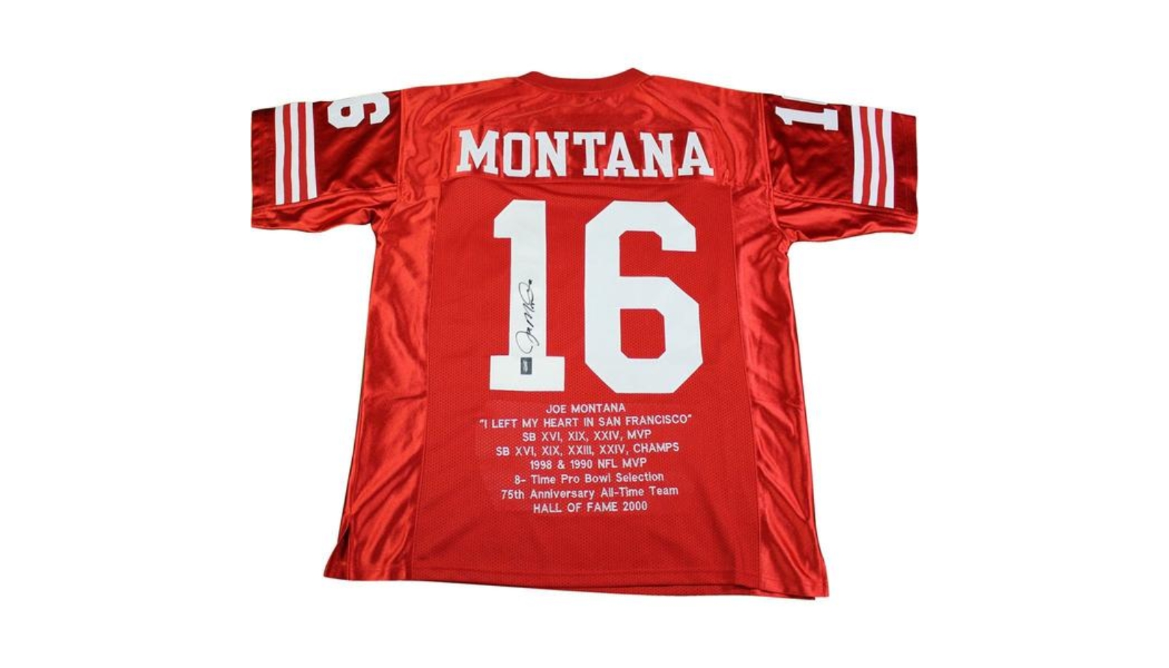 Youth Mitchell & Ness Joe Montana Scarlet San Francisco 49ers 1990 Legacy  Retired Player Jersey