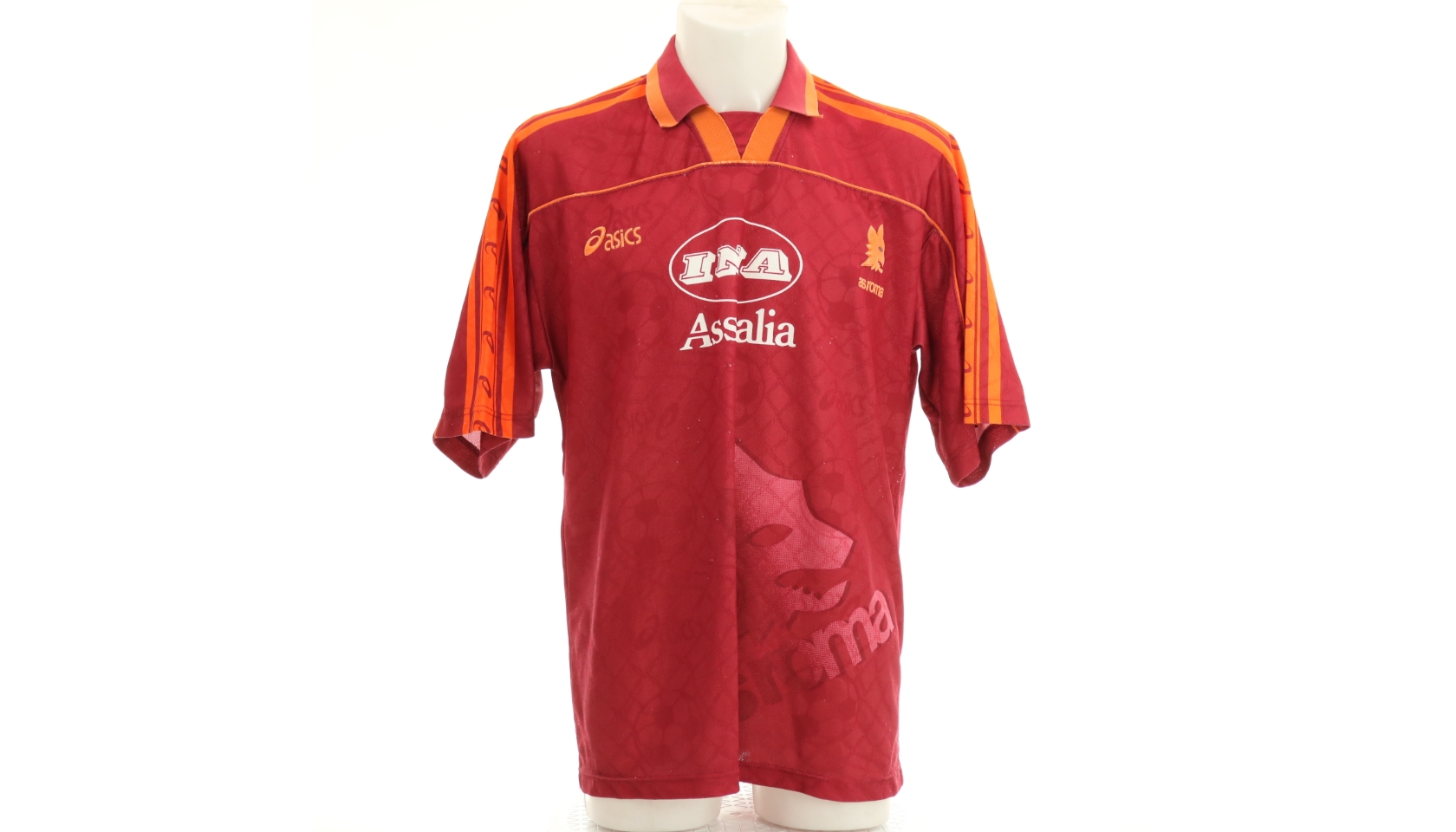 Totti As Roma Asics 1995 1996 Home Soccer Jersey Maglia Shirt M –  foreversoccerjerseys