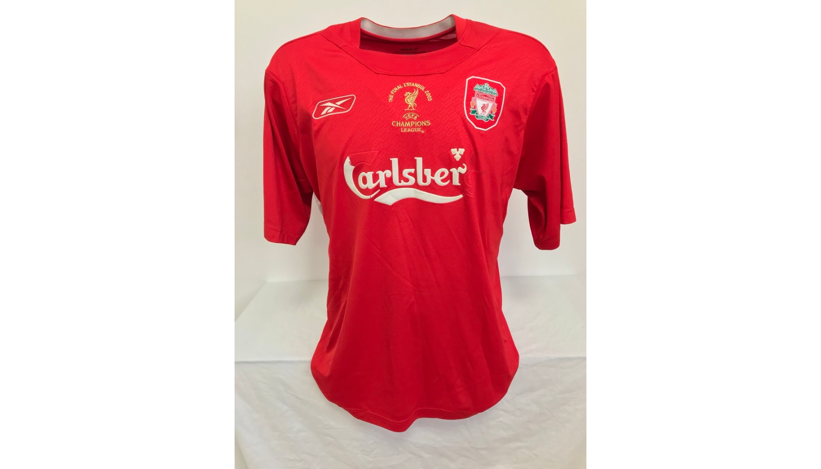 Steven Gerrard's Liverpool 2005 Signed Shirt - UEFA Champions League Final  Edition - CharityStars