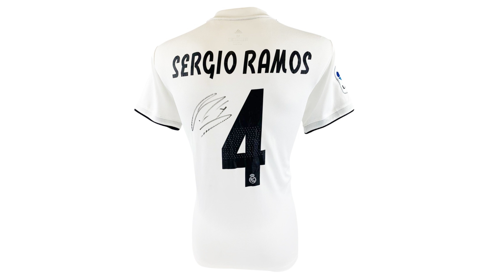 Real Madrid jersey autographed by Sergio Ramos