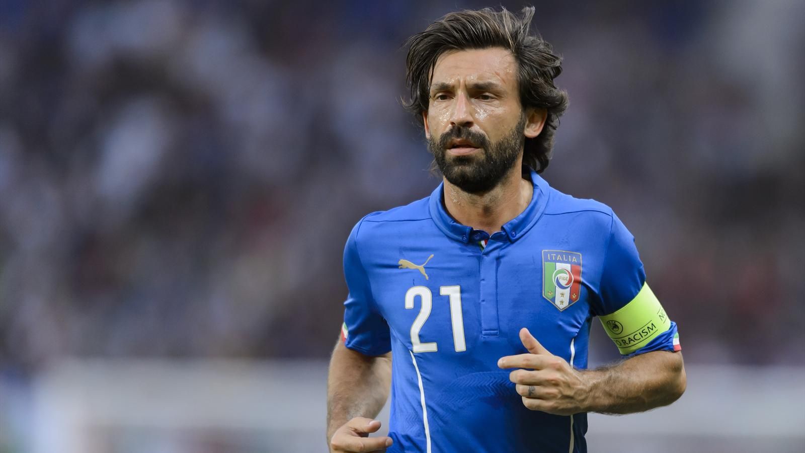 Pirlo's Italy Match Shirt, Euro 2016 Qualifiers - CharityStars