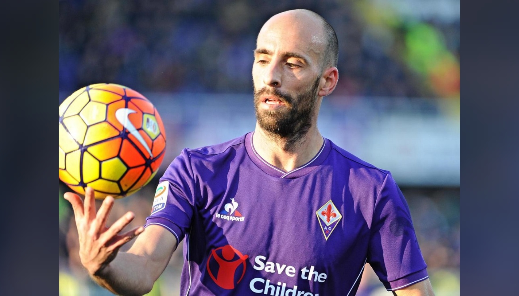 Borja Valero's Official Fiorentina Signed Shirt, 2012/13 - CharityStars