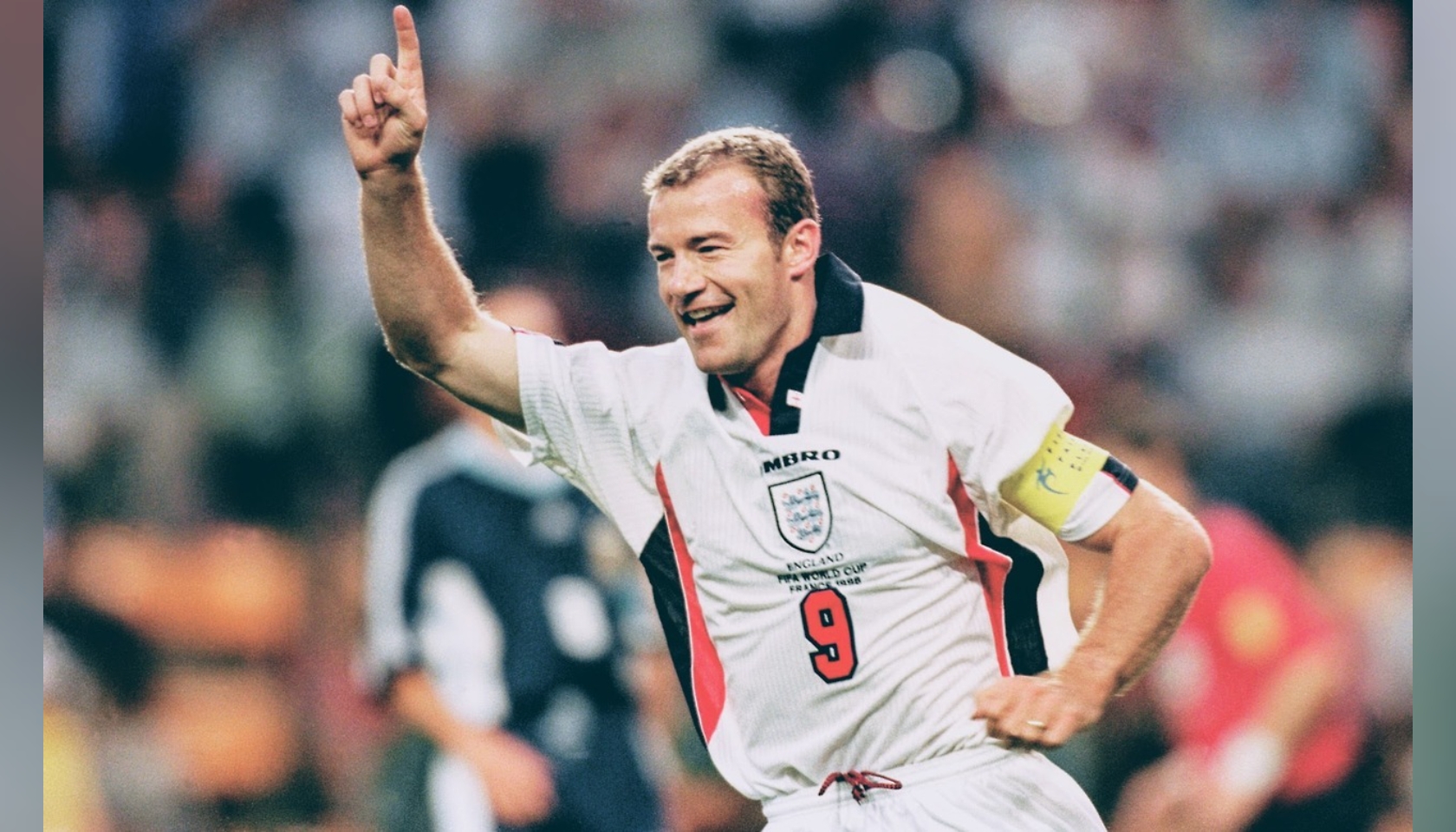 Alan Shearer's authentic England jersey
