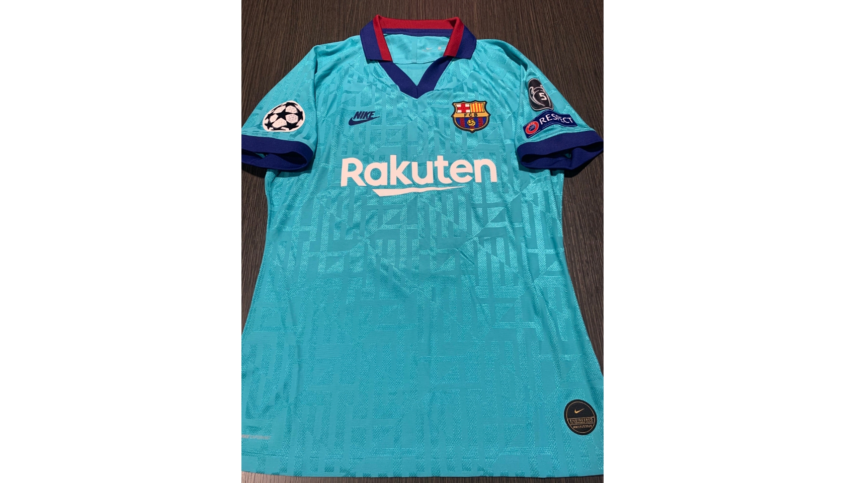 Messi's Barcelona Match-Issued Shirt, UCL 2019/20 - CharityStars