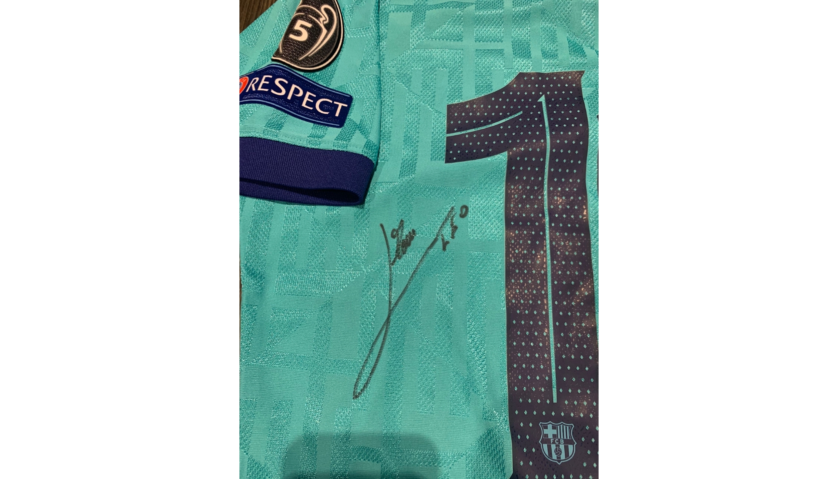 Messi's Barcelona Match-Issued Shirt, UCL 2019/20 - CharityStars