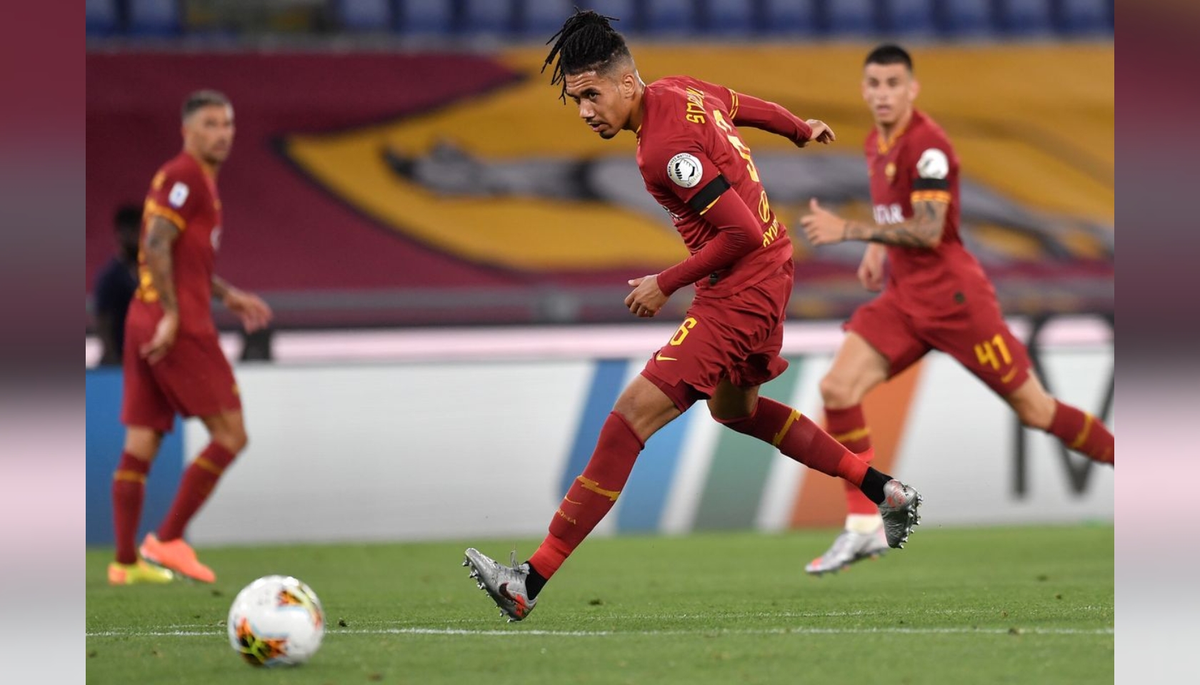 Smalling's shirt for Genoa-Roma 2021 - CharityStars