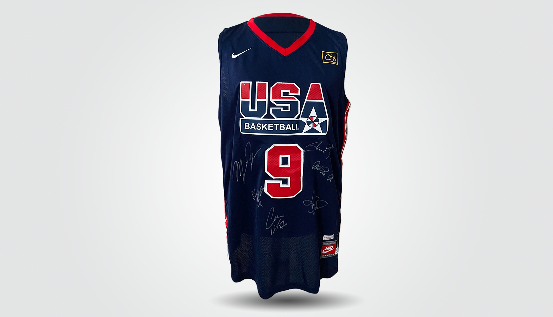 Charles Barkley Signed USA Olympics (1992 Dream Team) Blue Jersey JSA